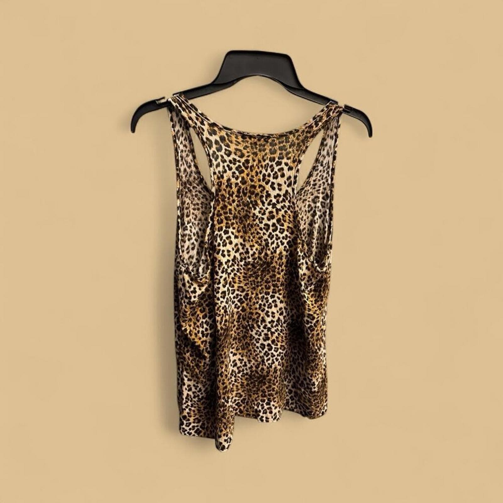 Libian Leopard Print Tank Top - Thumbnail 3