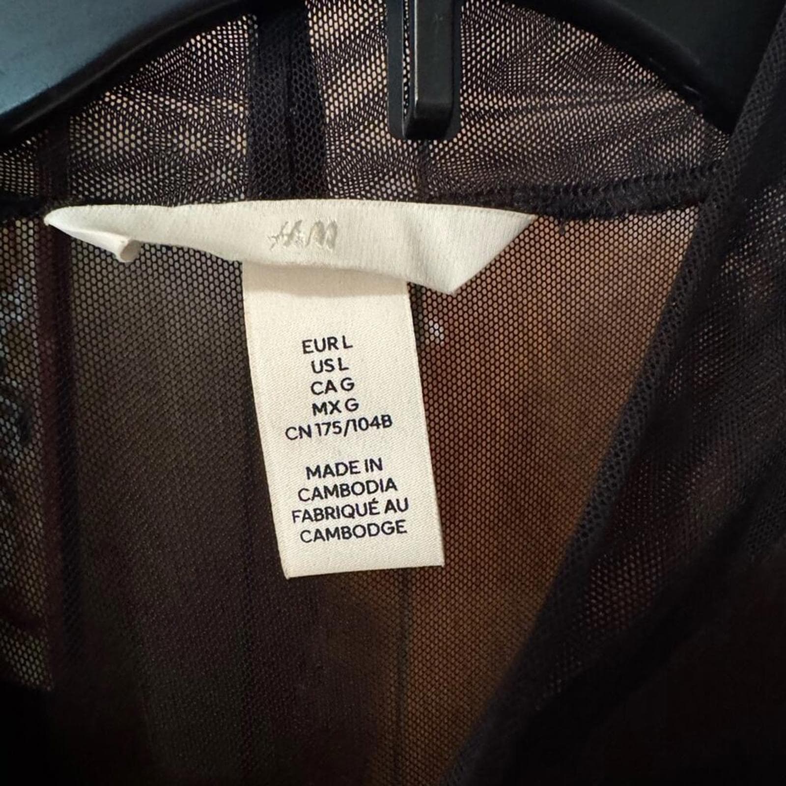 H&M Sheer Black Mesh Mini Dress - Thumbnail 4