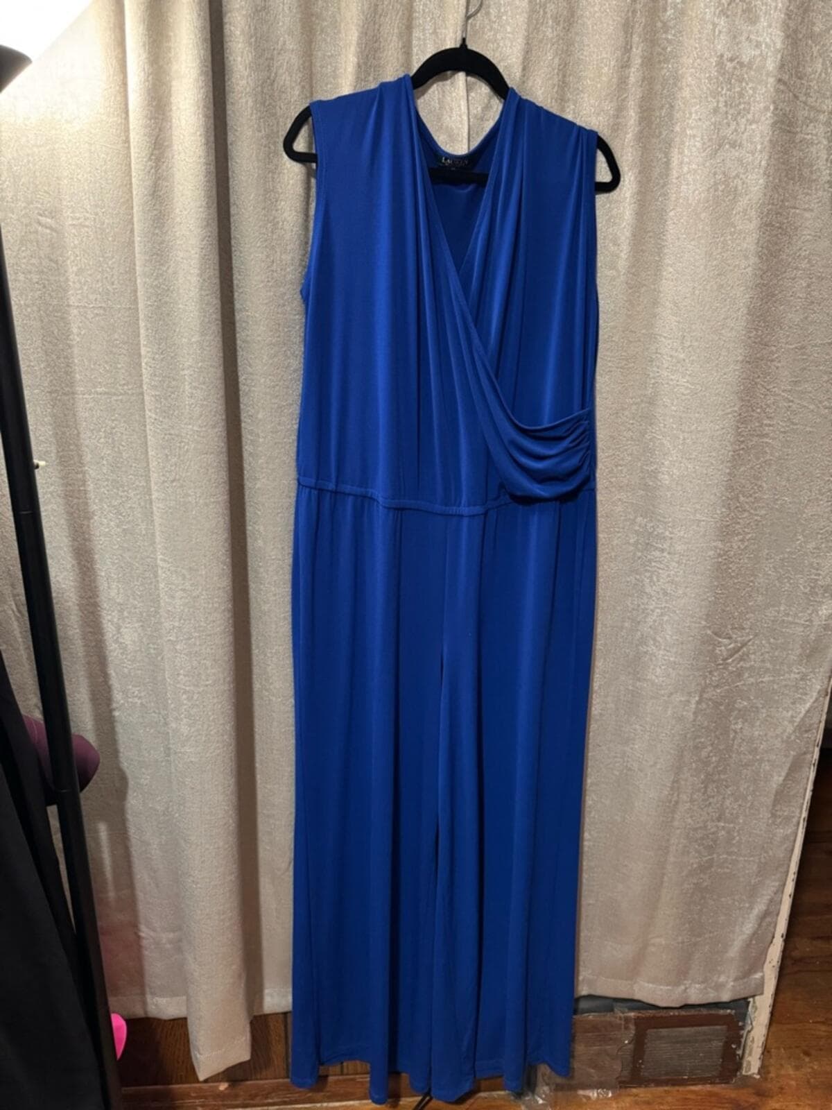 Ralph Lauren Cobalt Blue Sleeveless Jumpsuit - Thumbnail 2