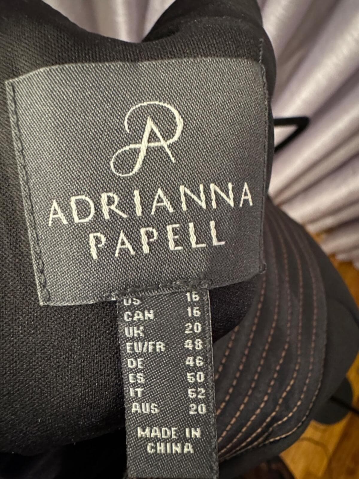 Adrianna Papell Black Crossover Halter Wide-Leg Jumpsuit - Thumbnail 2