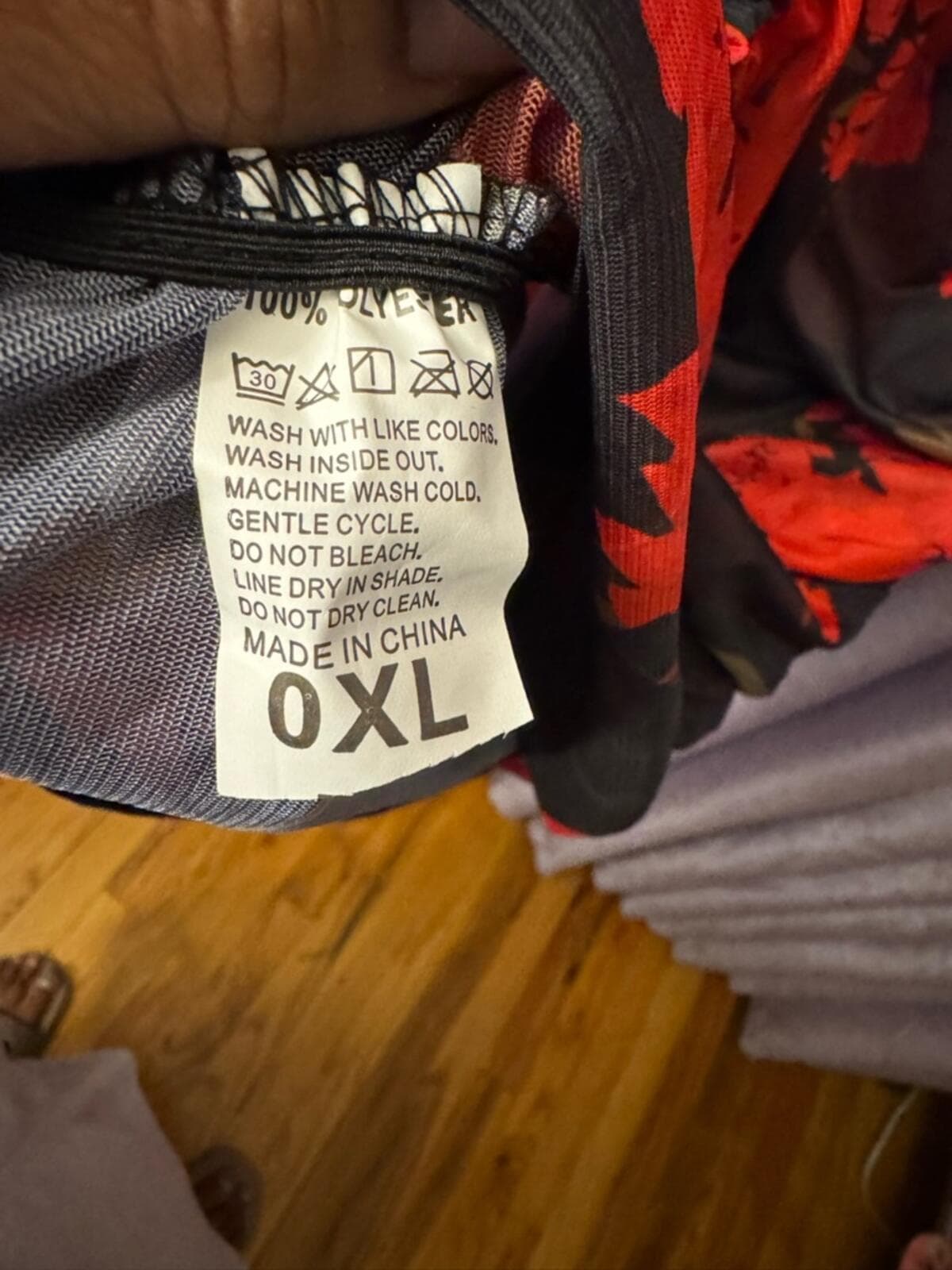 Black Long-Sleeve Mesh Midi Dress with Red Floral Print - Thumbnail 6