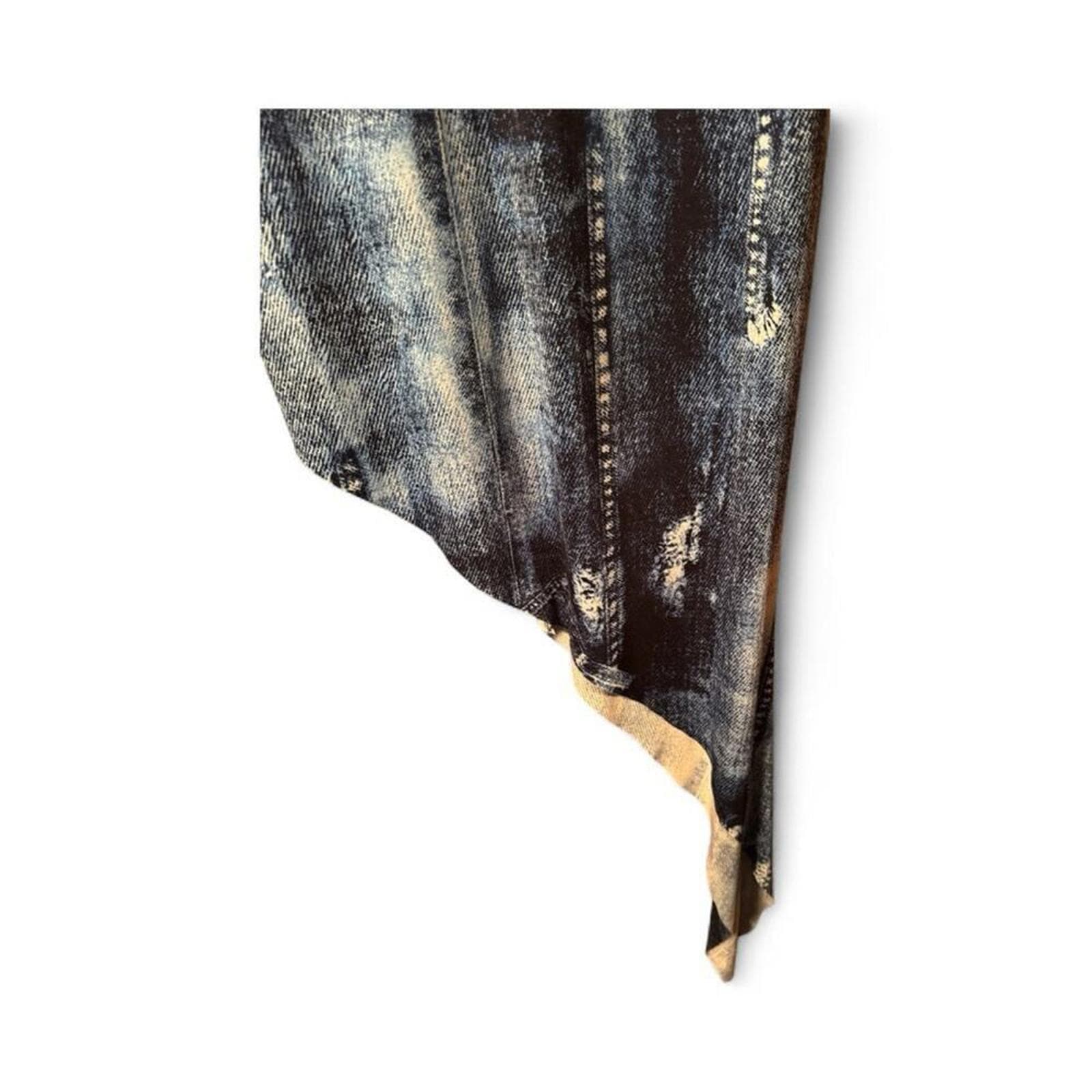 Asymmetrical Blue Dress - Thumbnail 4