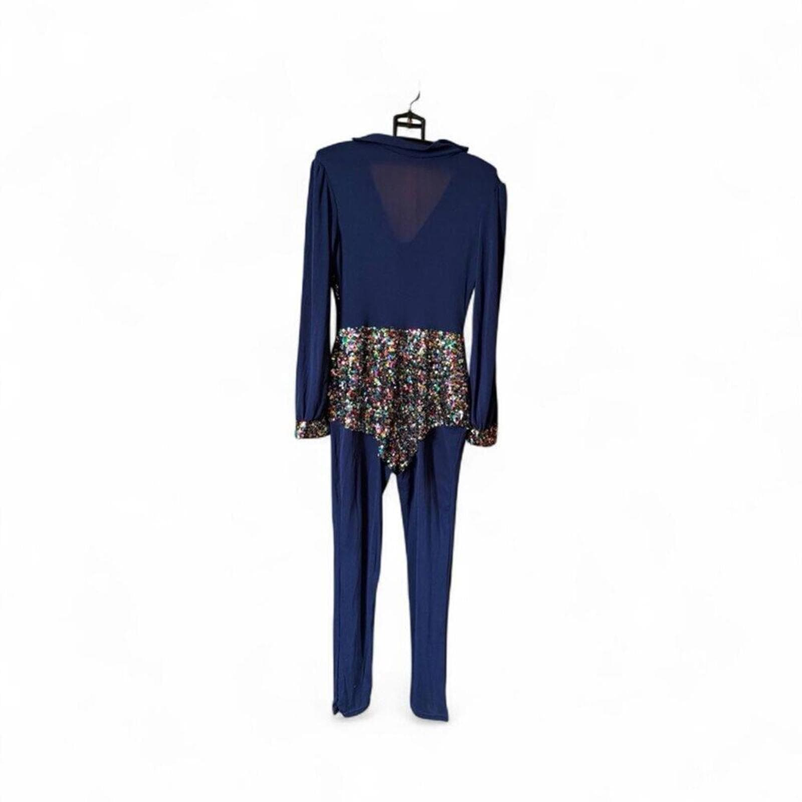 Elegant Multicolor Sequin Jumpsuit - Thumbnail 3