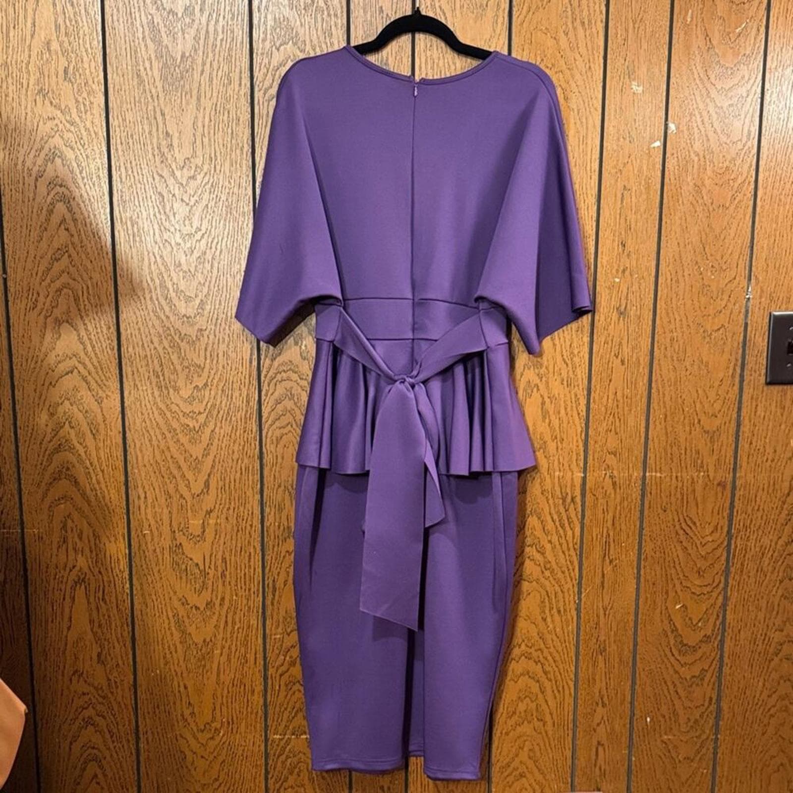SHEIN Purple Midi Dress - Thumbnail 4