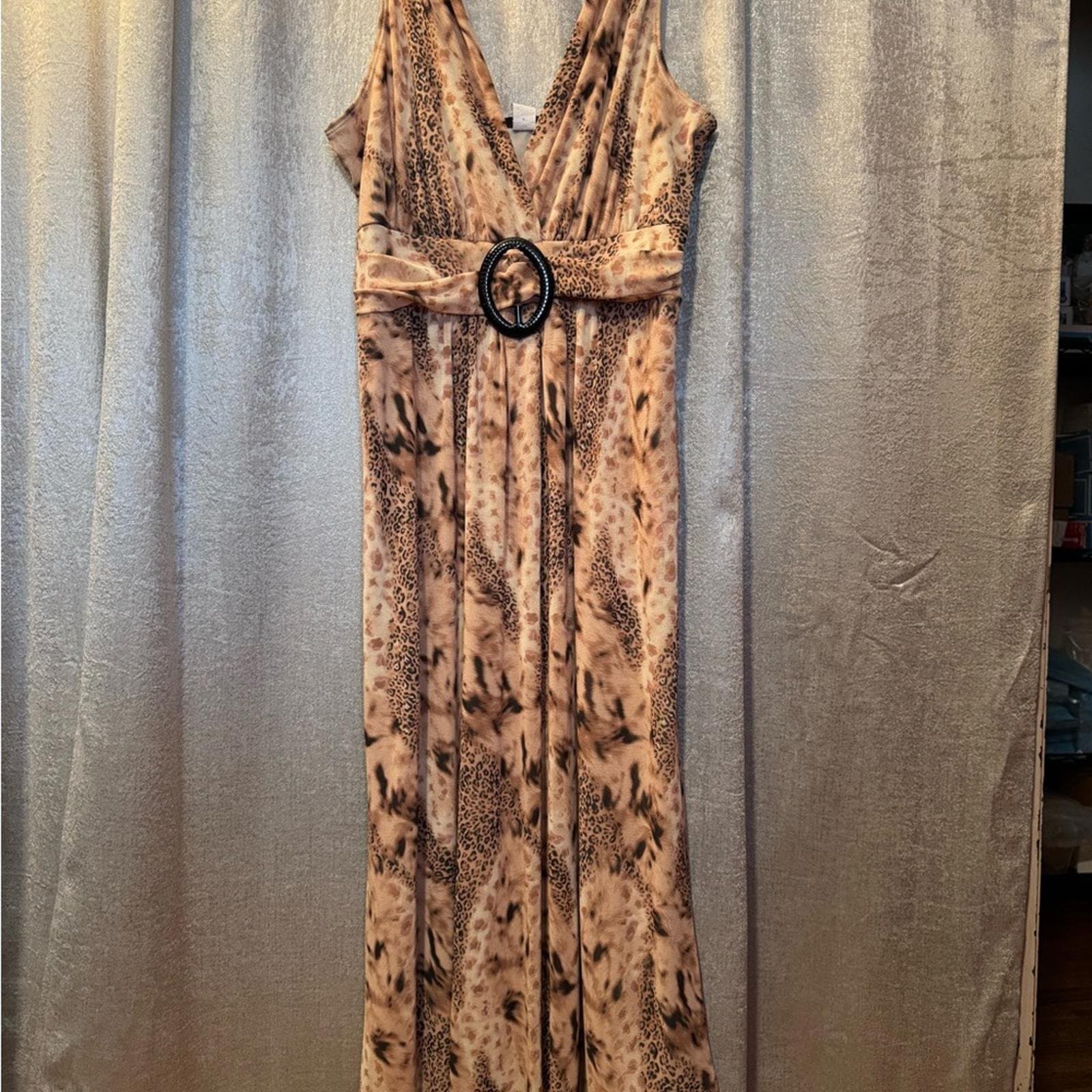 Star Vixen Animal Print Maxi Dress - Thumbnail 2