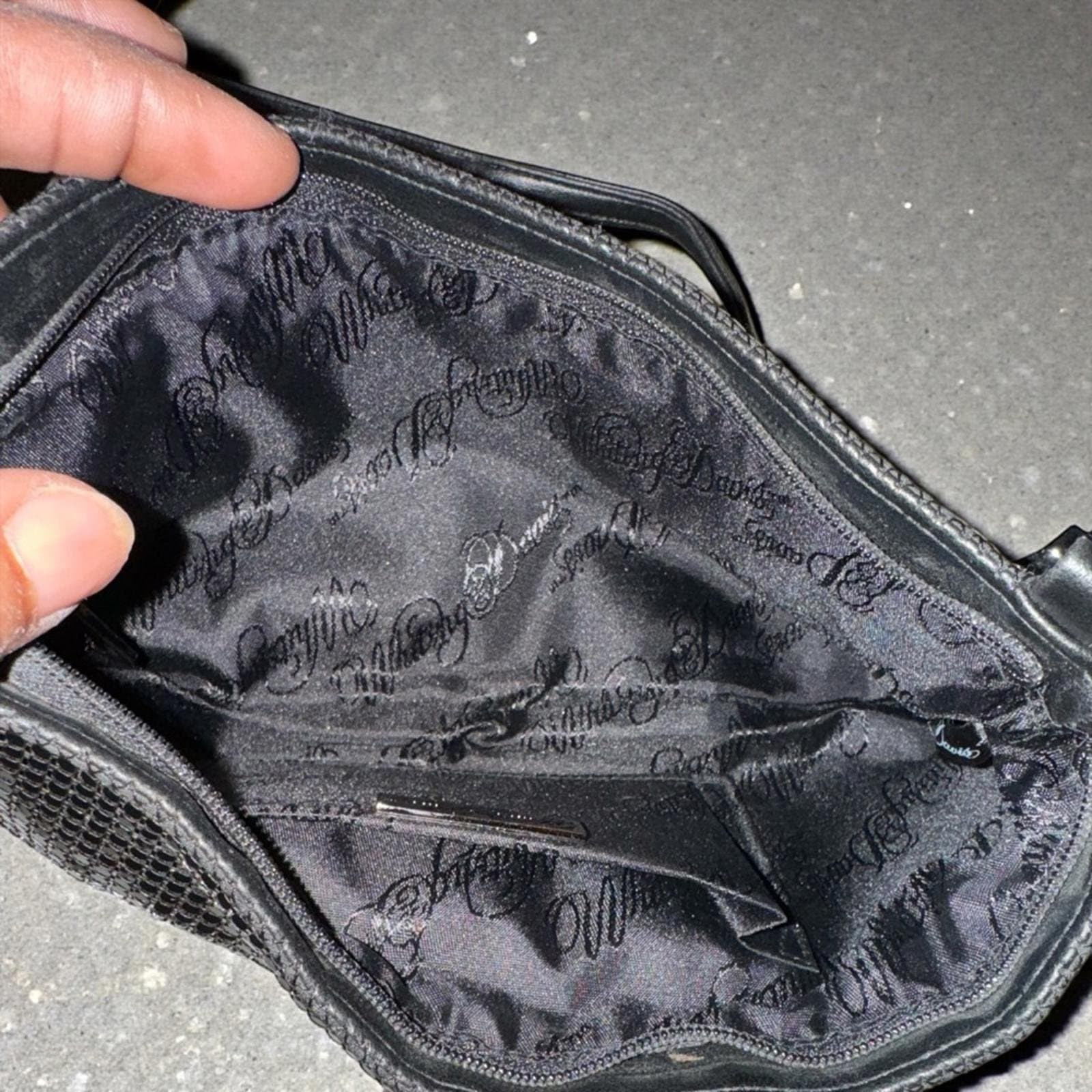 Whiting & Davis Black Mesh Shoulder Bag - Thumbnail 4