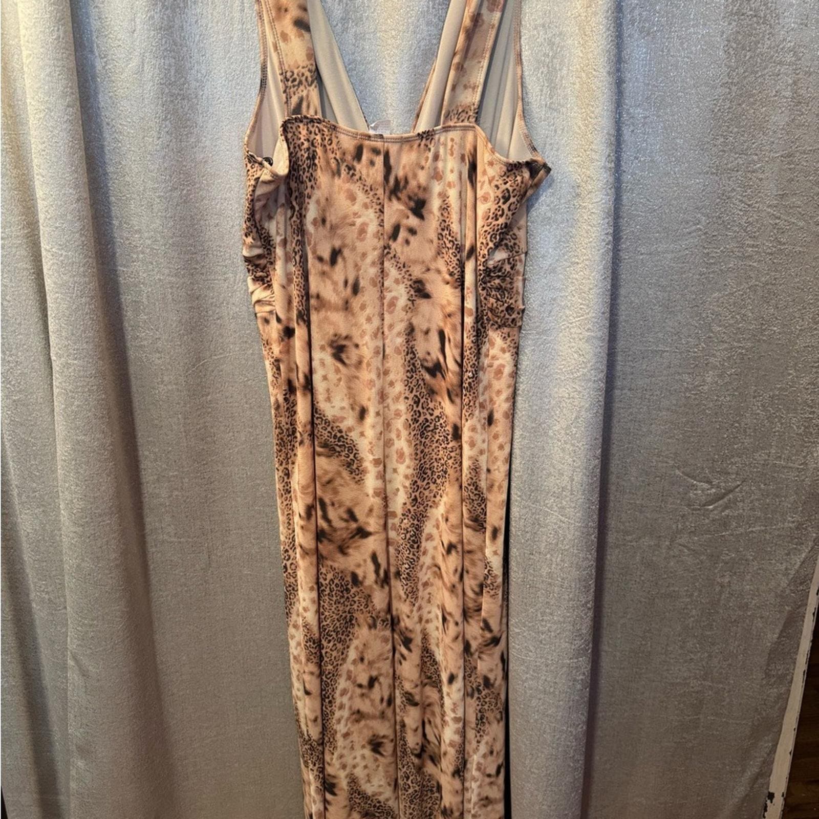 Star Vixen Animal Print Maxi Dress - Thumbnail 4
