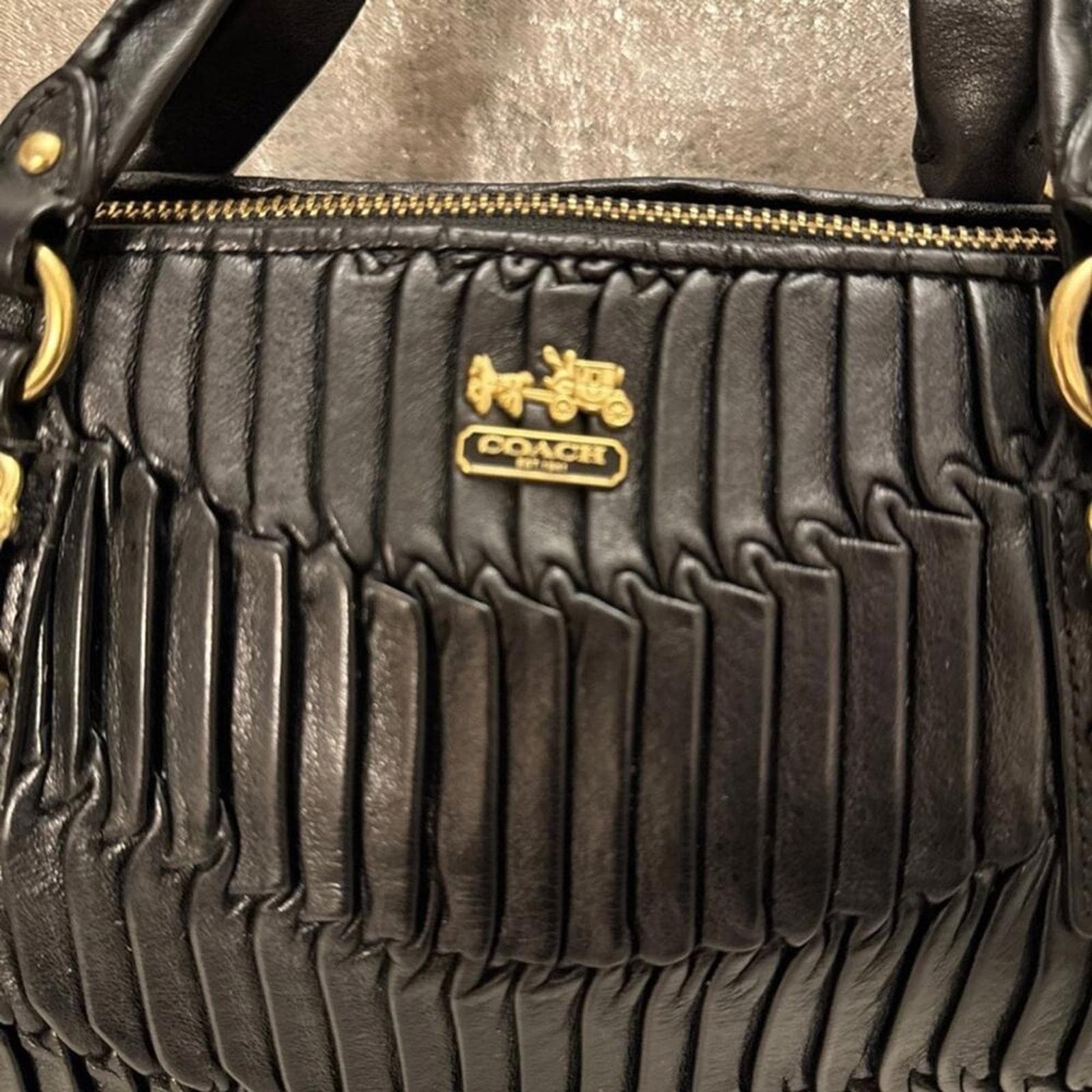 Coach Madison Gathered Leather Small Bag - Thumbnail 4