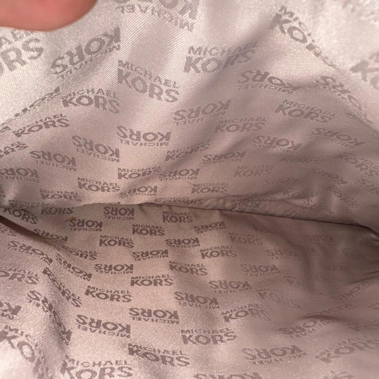 Michael Kors Hamilton leather satchel in Bisque - Thumbnail 10