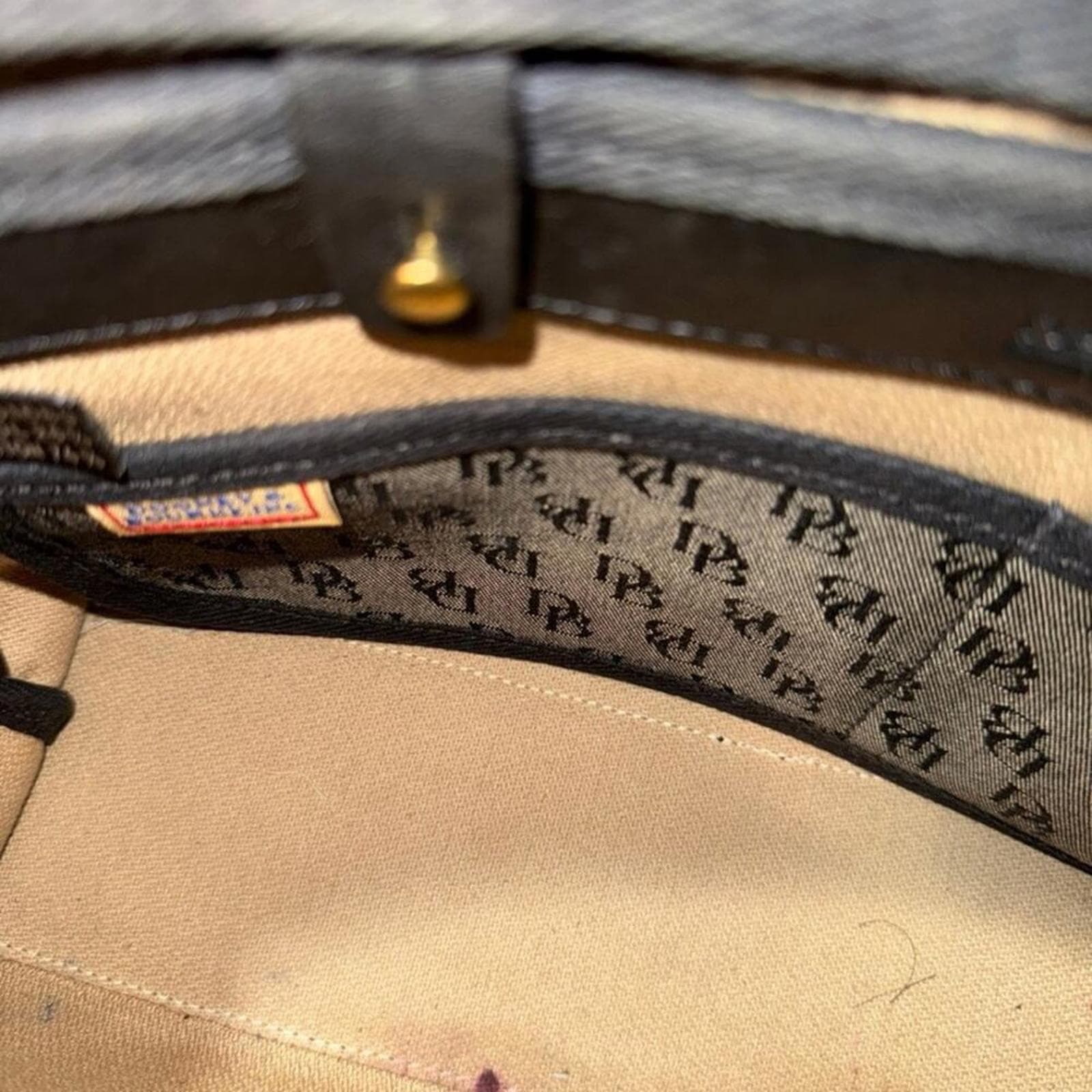 Dooney And Bourke | Vintage Grey Canvas Monogram Handbag Gold Hardware - Thumbnail 6