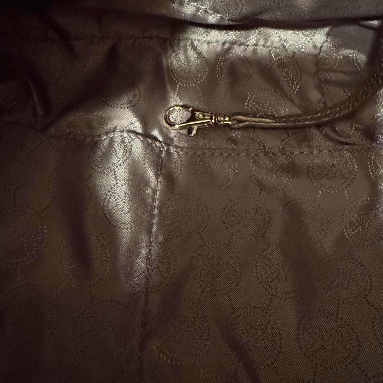 Michael Kors Womens 'Charm Tassel' Casual Leather Shoulder Bag Metallic - Thumbnail 6