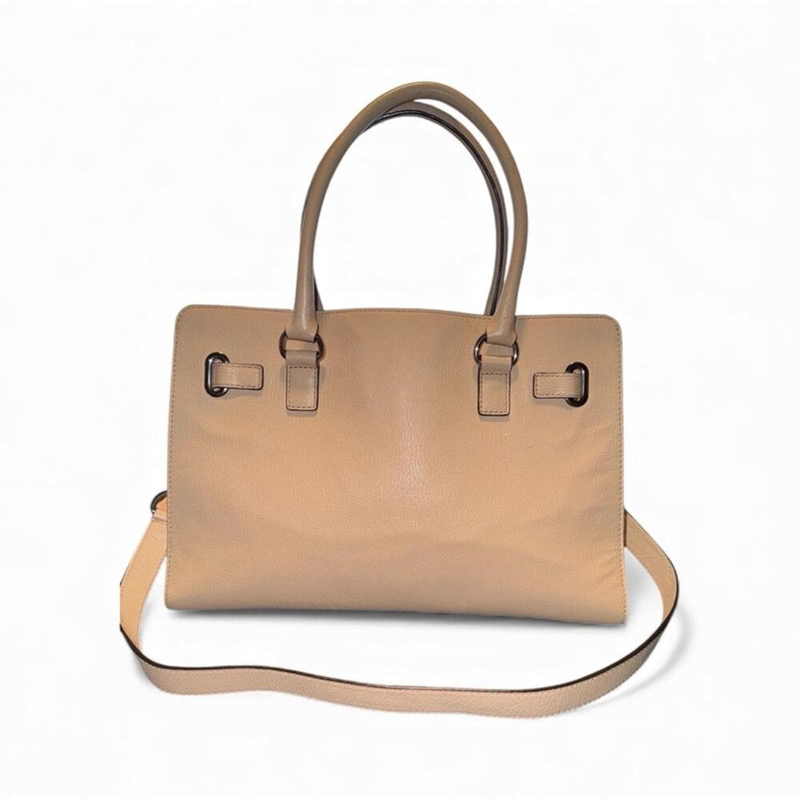 Michael Kors Hamilton leather satchel in Bisque - Thumbnail 2