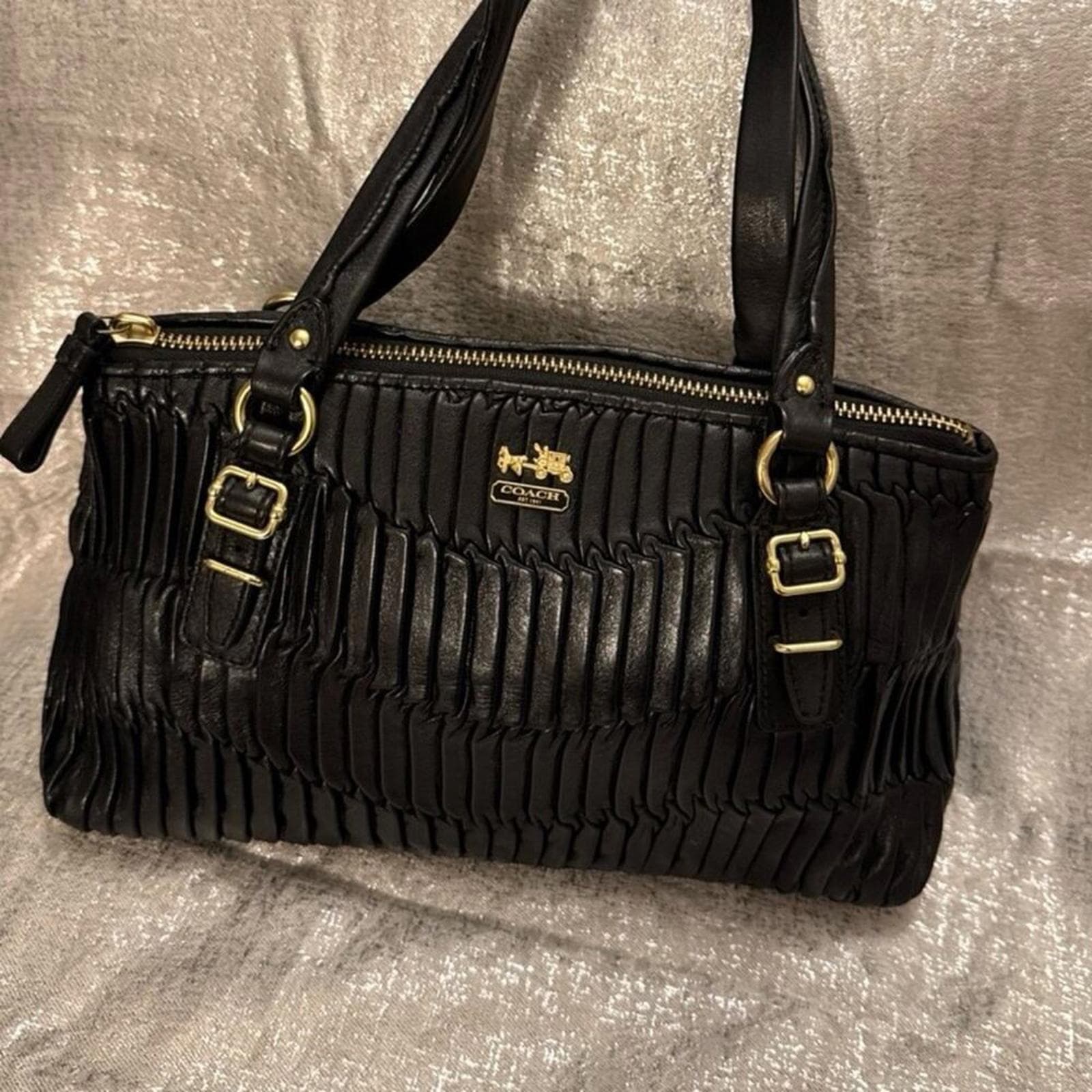 Coach Madison Gathered Leather Small Bag - Thumbnail 3