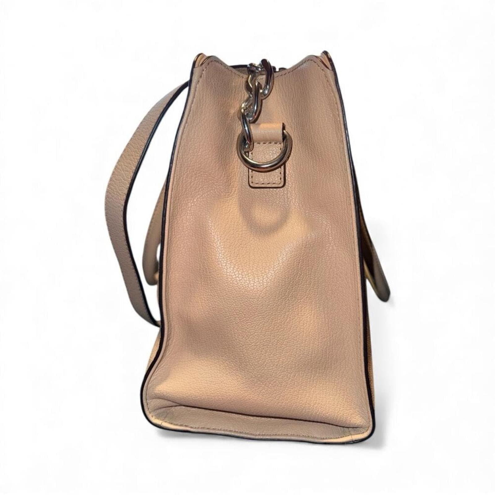 Michael Kors Hamilton leather satchel in Bisque - Thumbnail 4