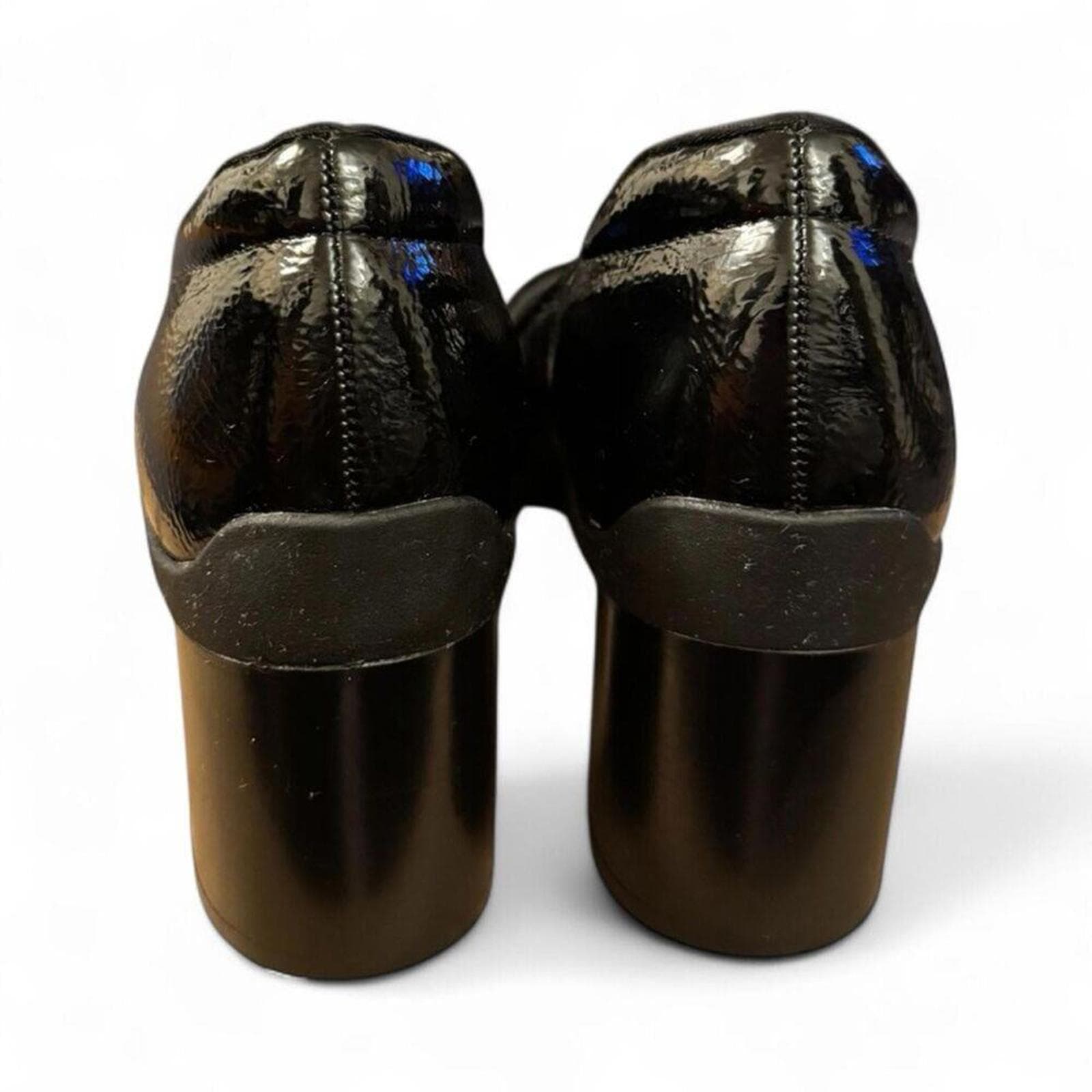 AEROSOLES Shiny Black Women's Loafers - Thumbnail 4