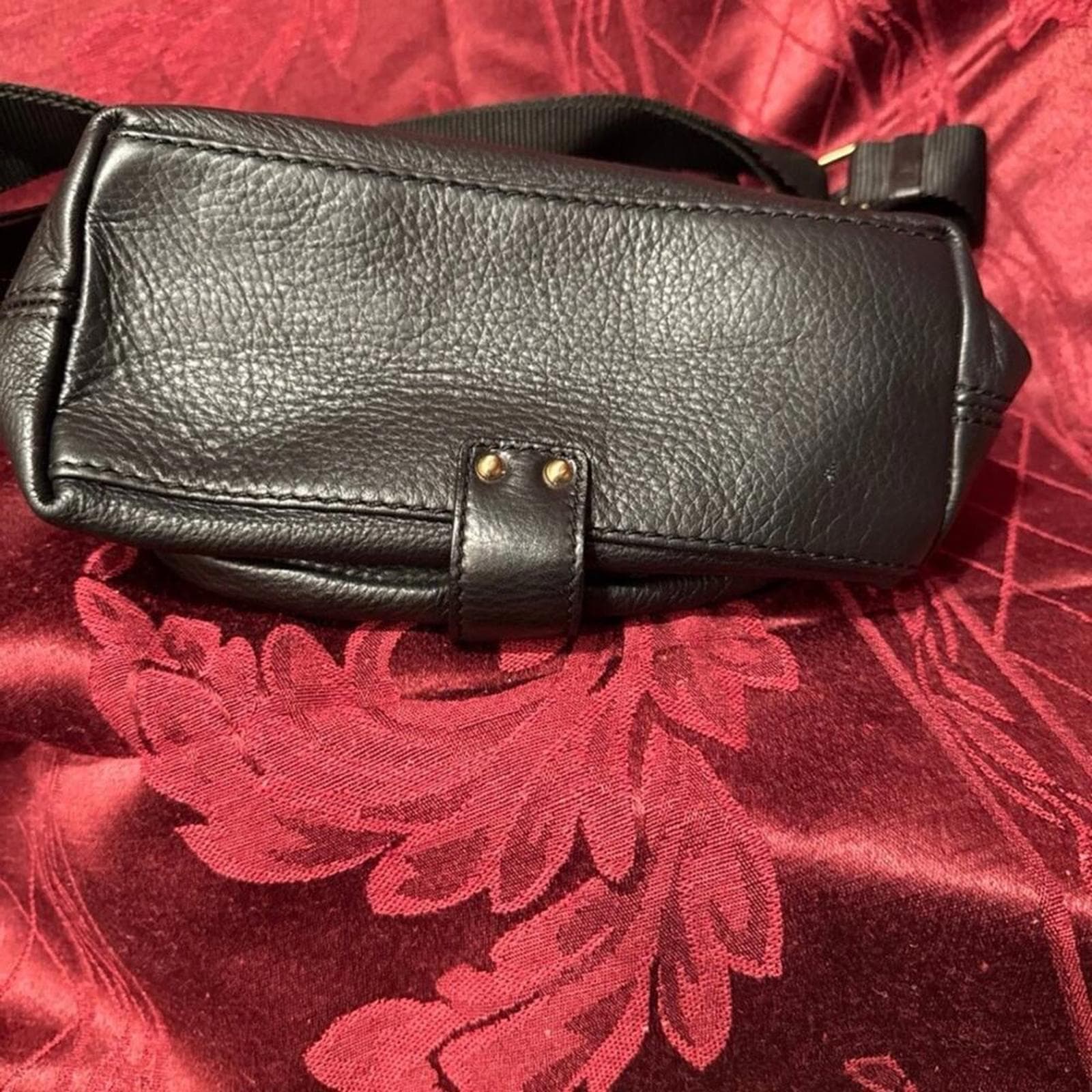 Michael Kors Y2K Black Pebble Leather Slouch Messenger Crossbody Handbag - Thumbnail 3