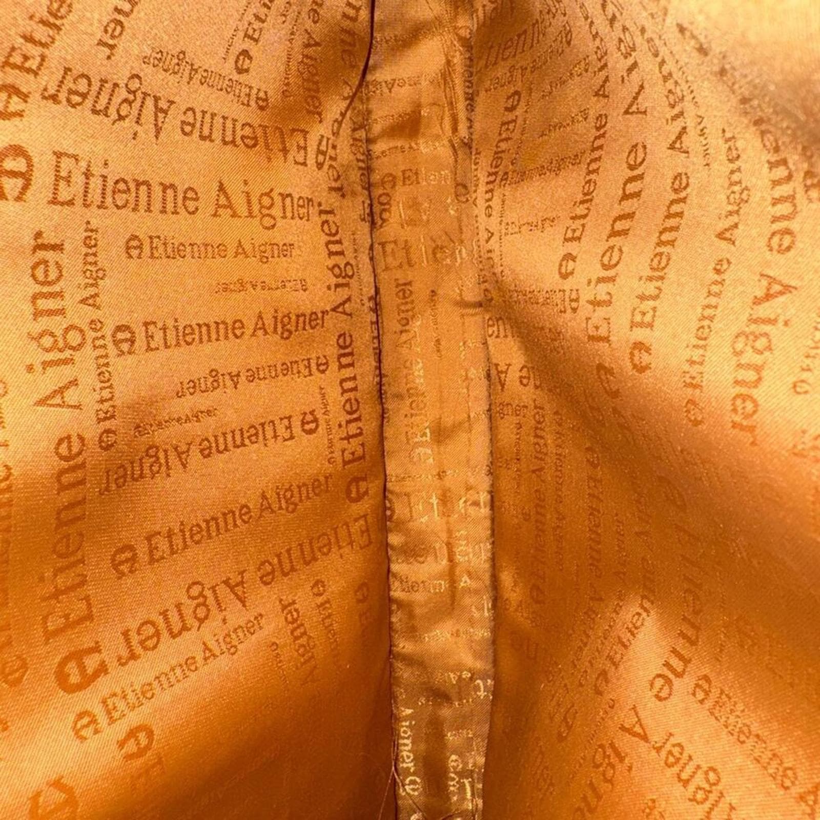 Etienne Agnier Faux Leather Croc Laptop Bag - Thumbnail 7