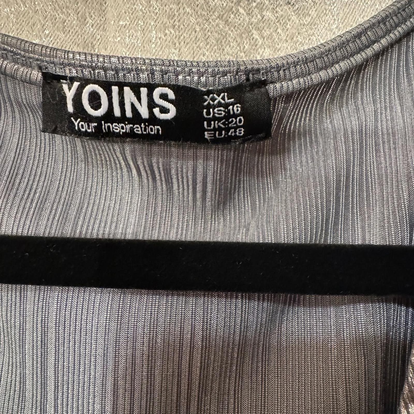 YOINS Silver Wrap Mini Dress - Thumbnail 3