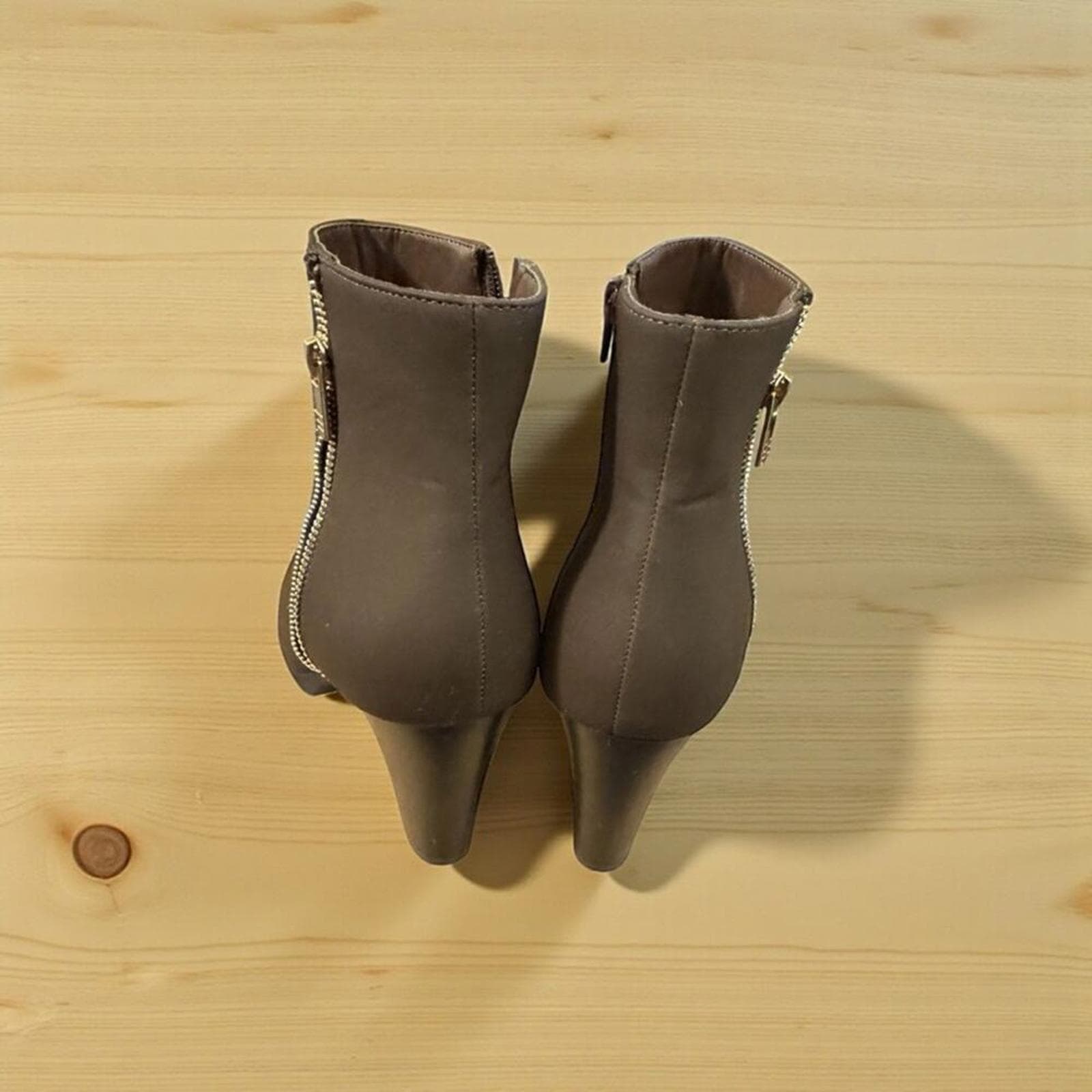 London Fog Brown Ankle Heeled Boots - Thumbnail 6