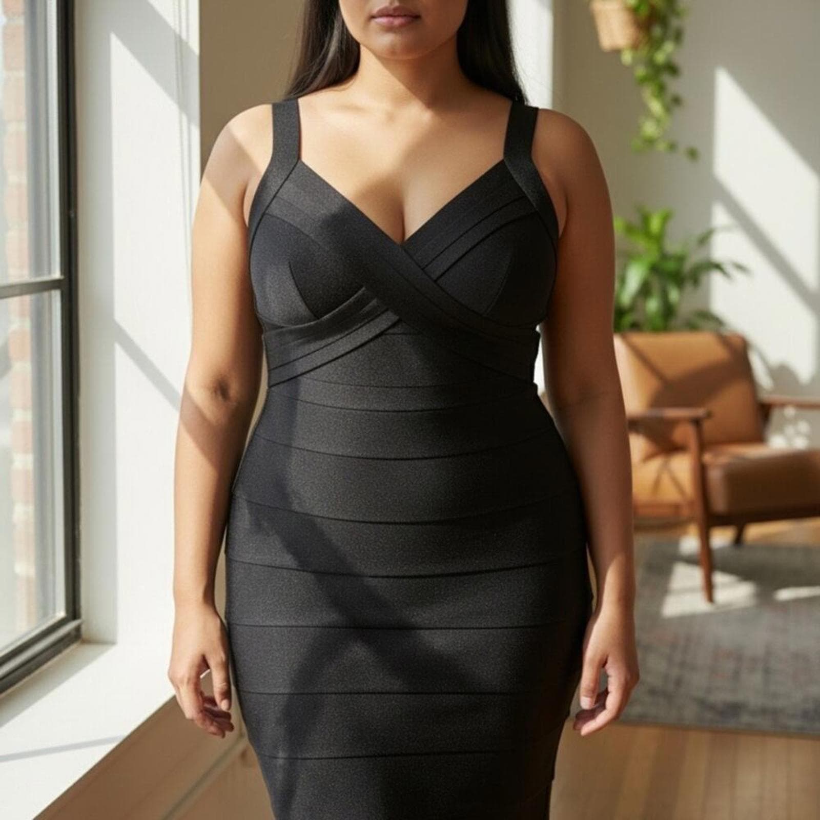 Emerald Sundae Classic Black Dress - Image 1