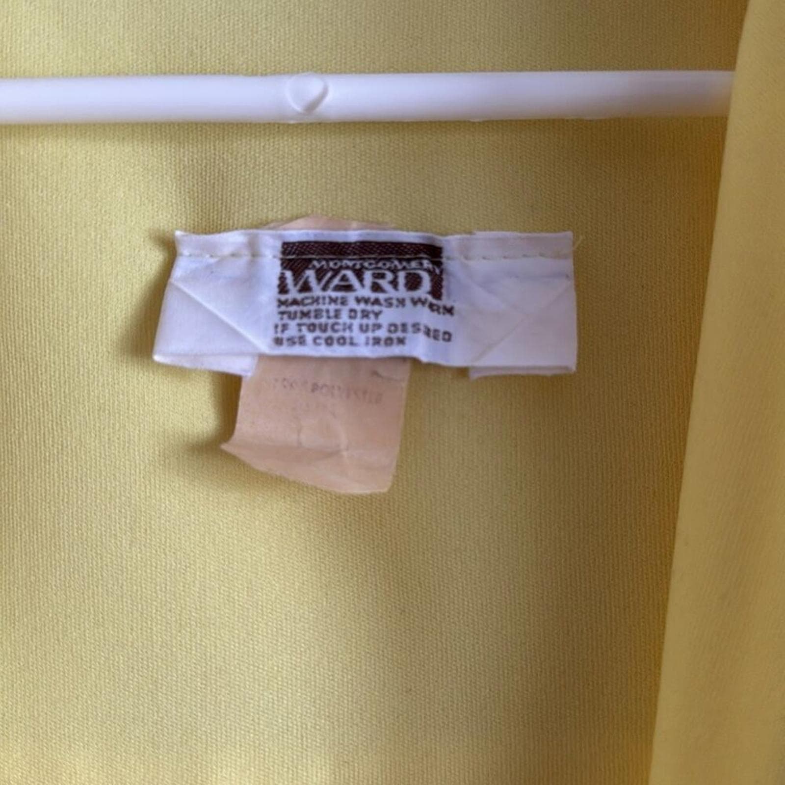 Vintage Womens Plus Size 70s Yellow Jumpsuit - Thumbnail 8