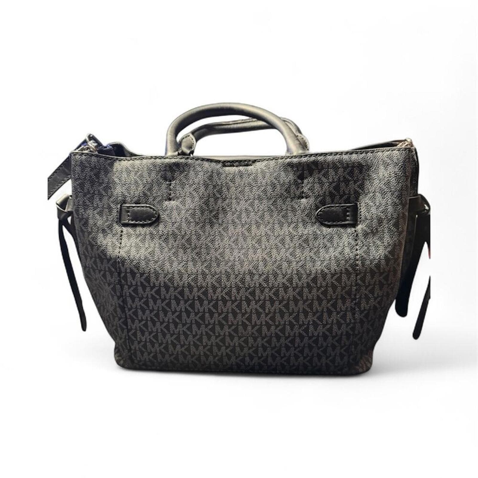 Michael Kors Hamilton Legacy Large Logo Stripe Belted Satchel - Thumbnail 3