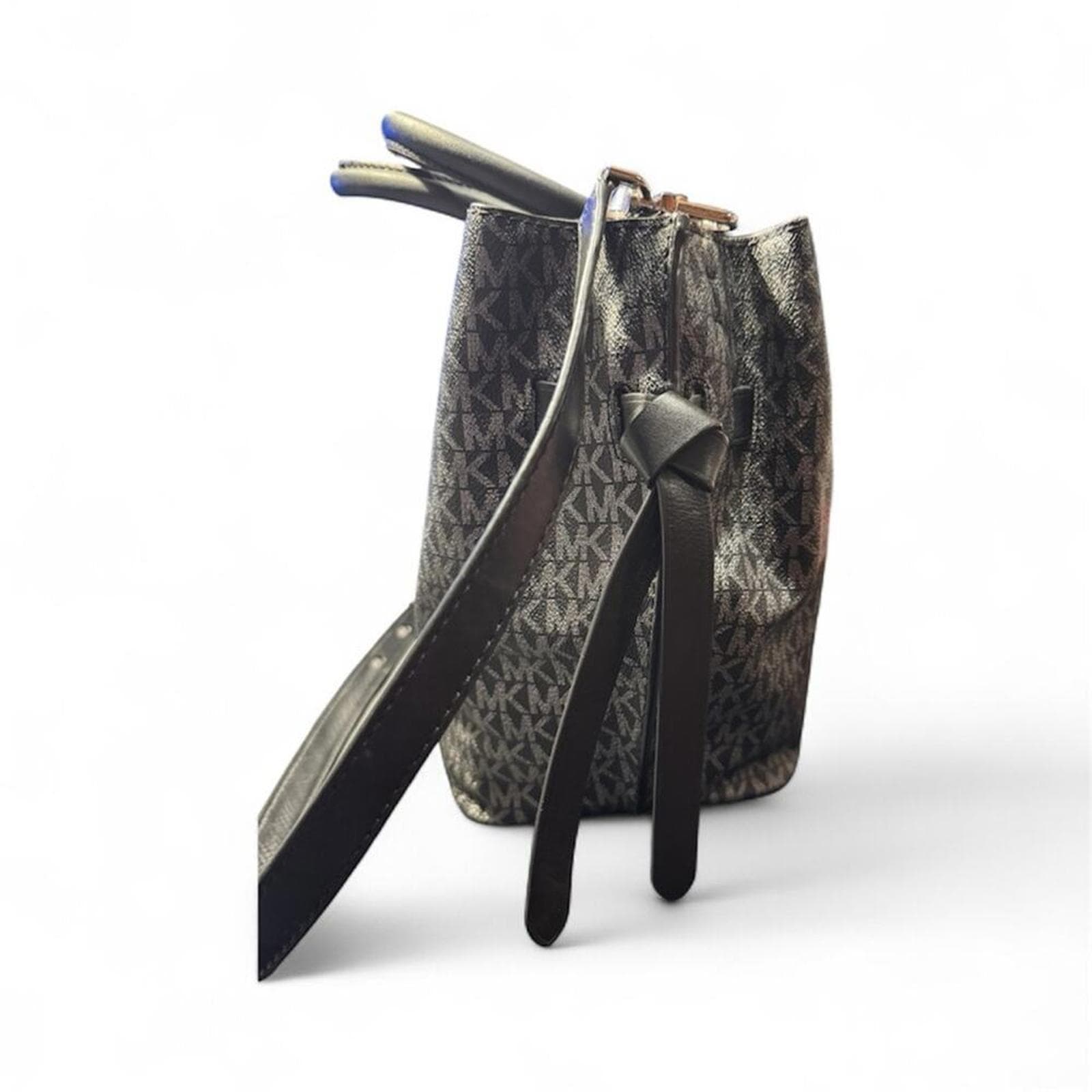 Michael Kors Hamilton Legacy Large Logo Stripe Belted Satchel - Thumbnail 2