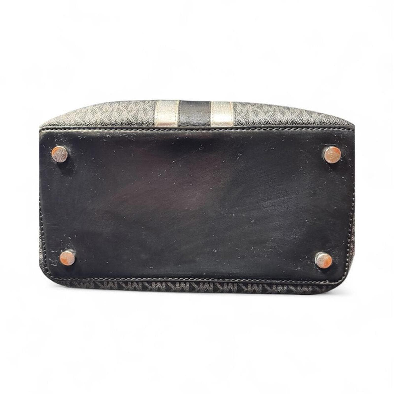 Michael Kors Hamilton Legacy Large Logo Stripe Belted Satchel - Thumbnail 5