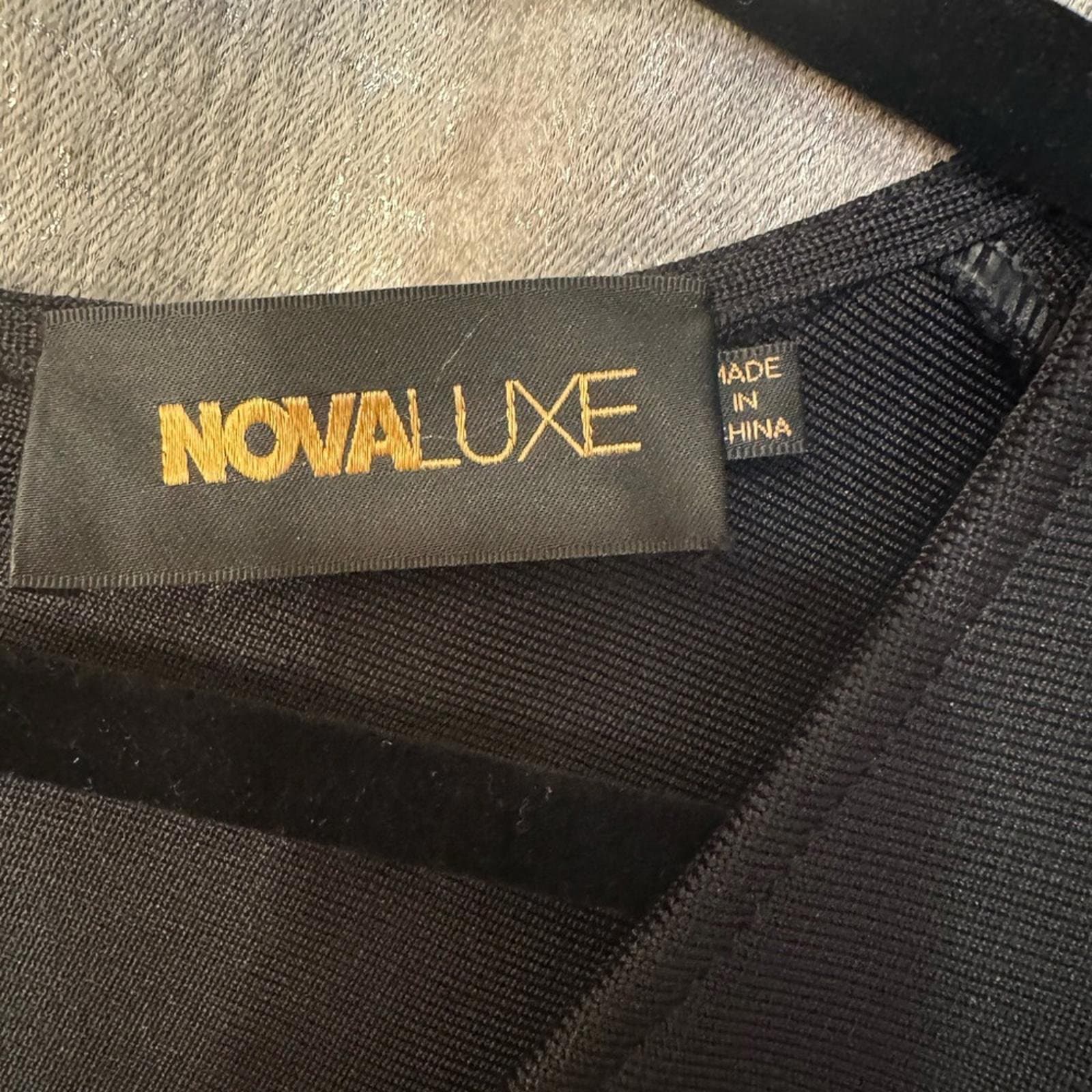 Fashion Nova Black Midi Dress with Pearl Details - Thumbnail 3