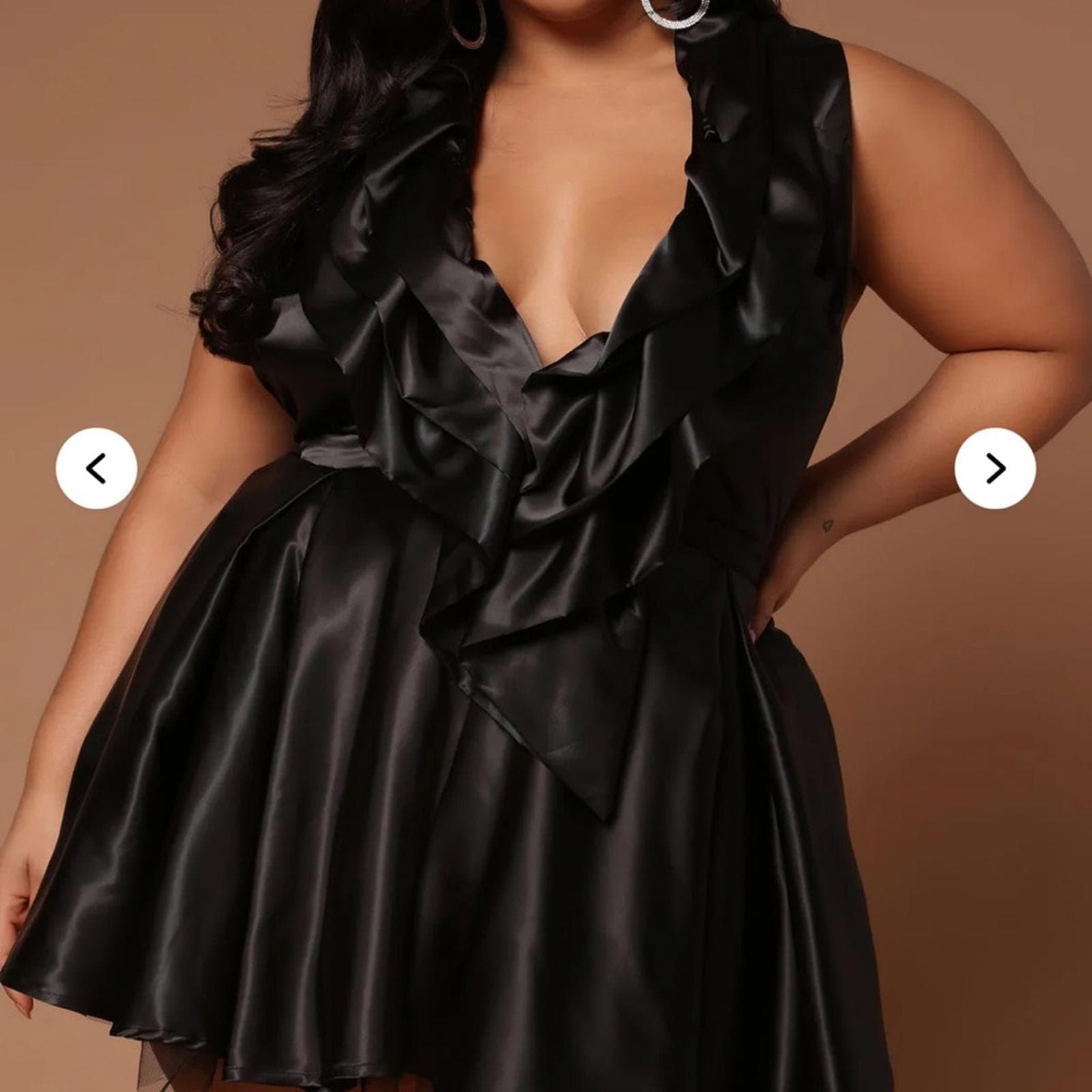 Rebecca Ruffle Mini Dress - Thumbnail 2