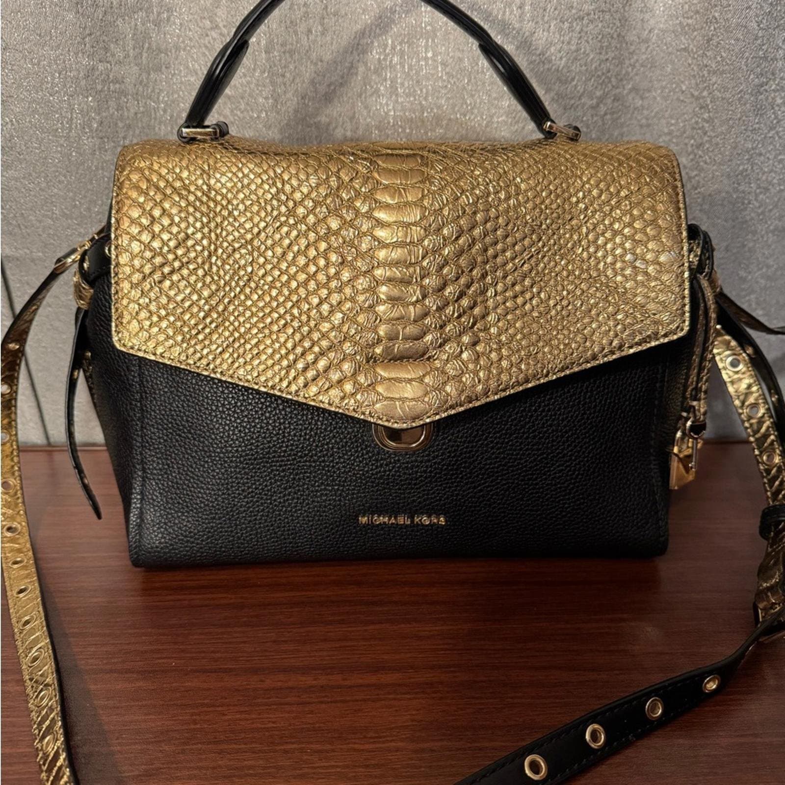 MICHAEL Michael Kors Bristol medium top-handle satchel - Image 1