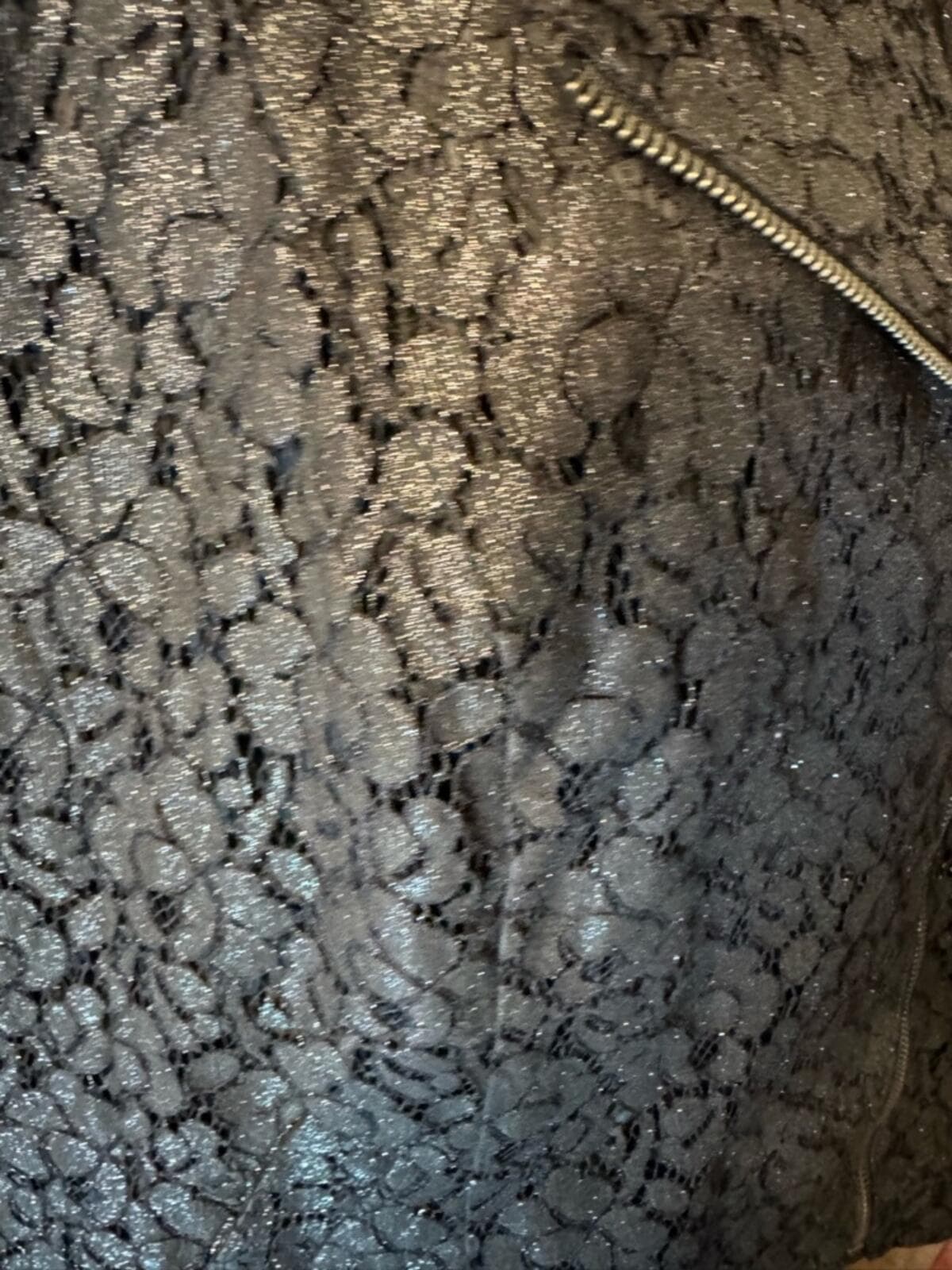 Lane Bryant Black Textured Moto Jacket - Thumbnail 9