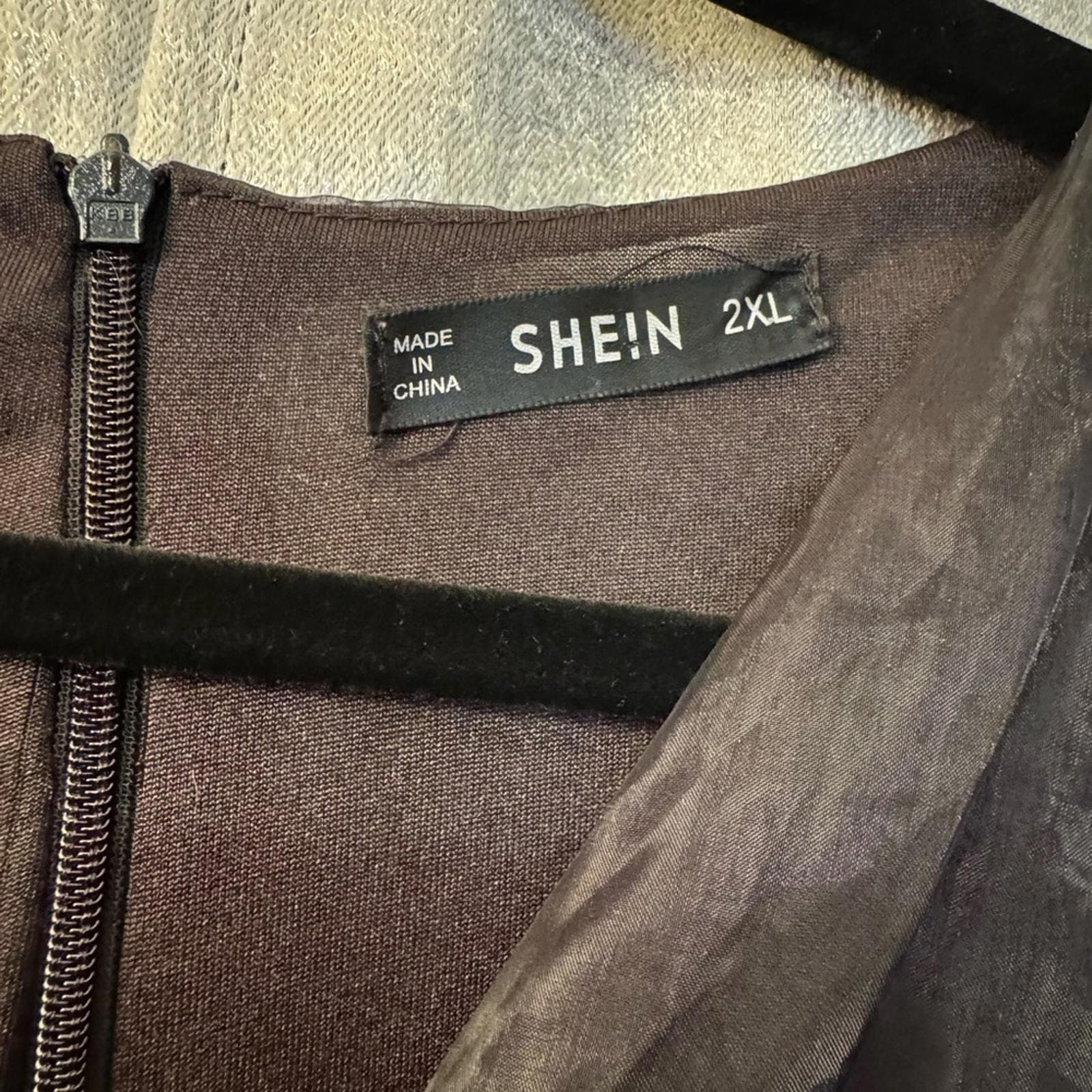 SHEIN Black and Gold Sequin Mini Dress - Thumbnail 5