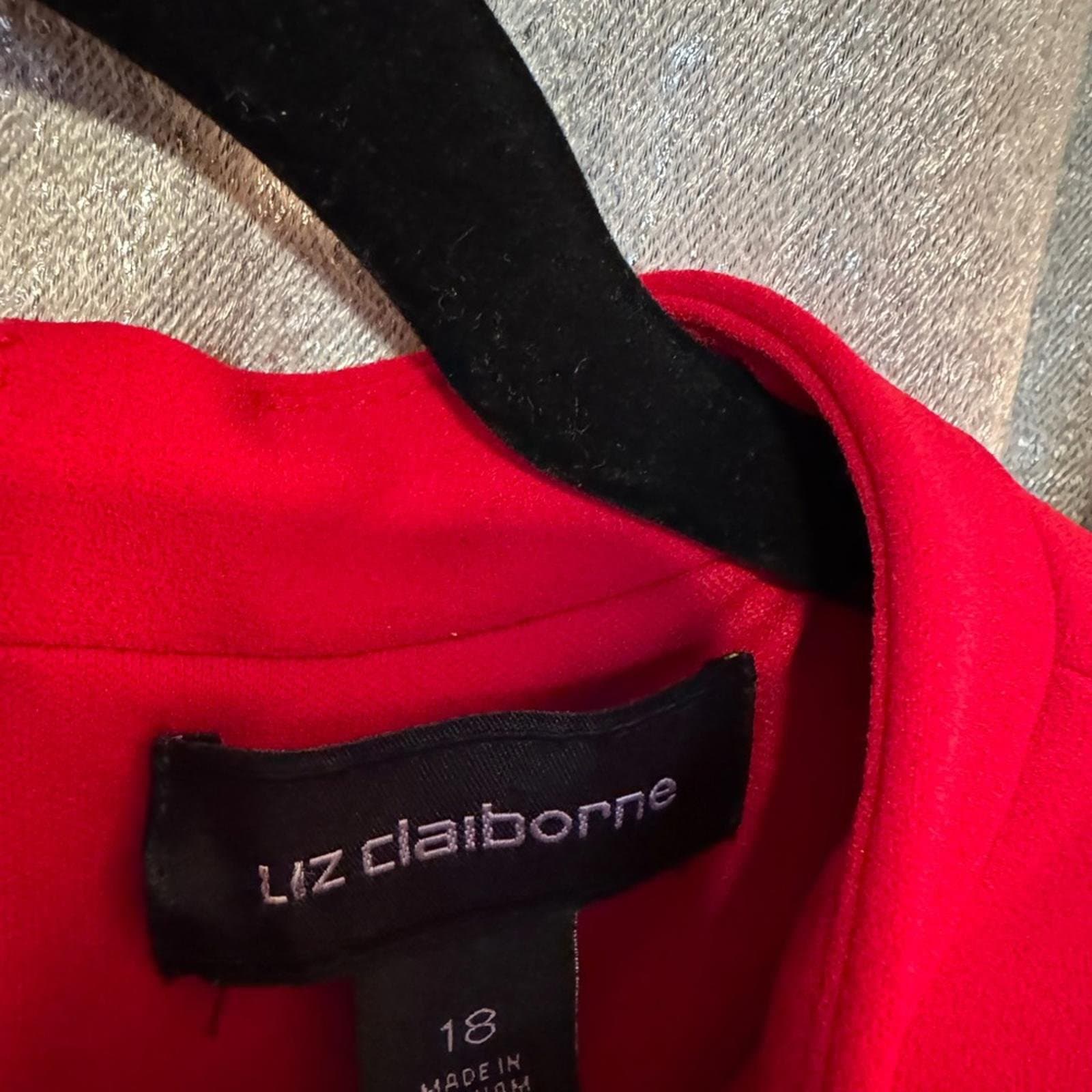 Liz Claiborne Red Bow-Tie Midi Dress - Thumbnail 4