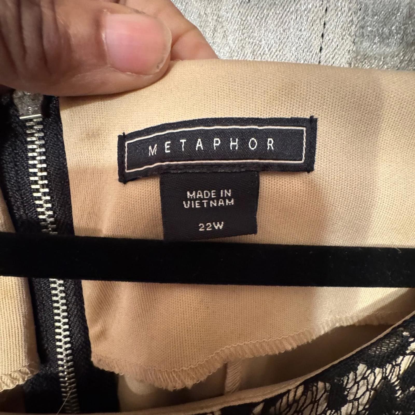 Metaphor Black and Gold Floral Midi Dress - Thumbnail 5