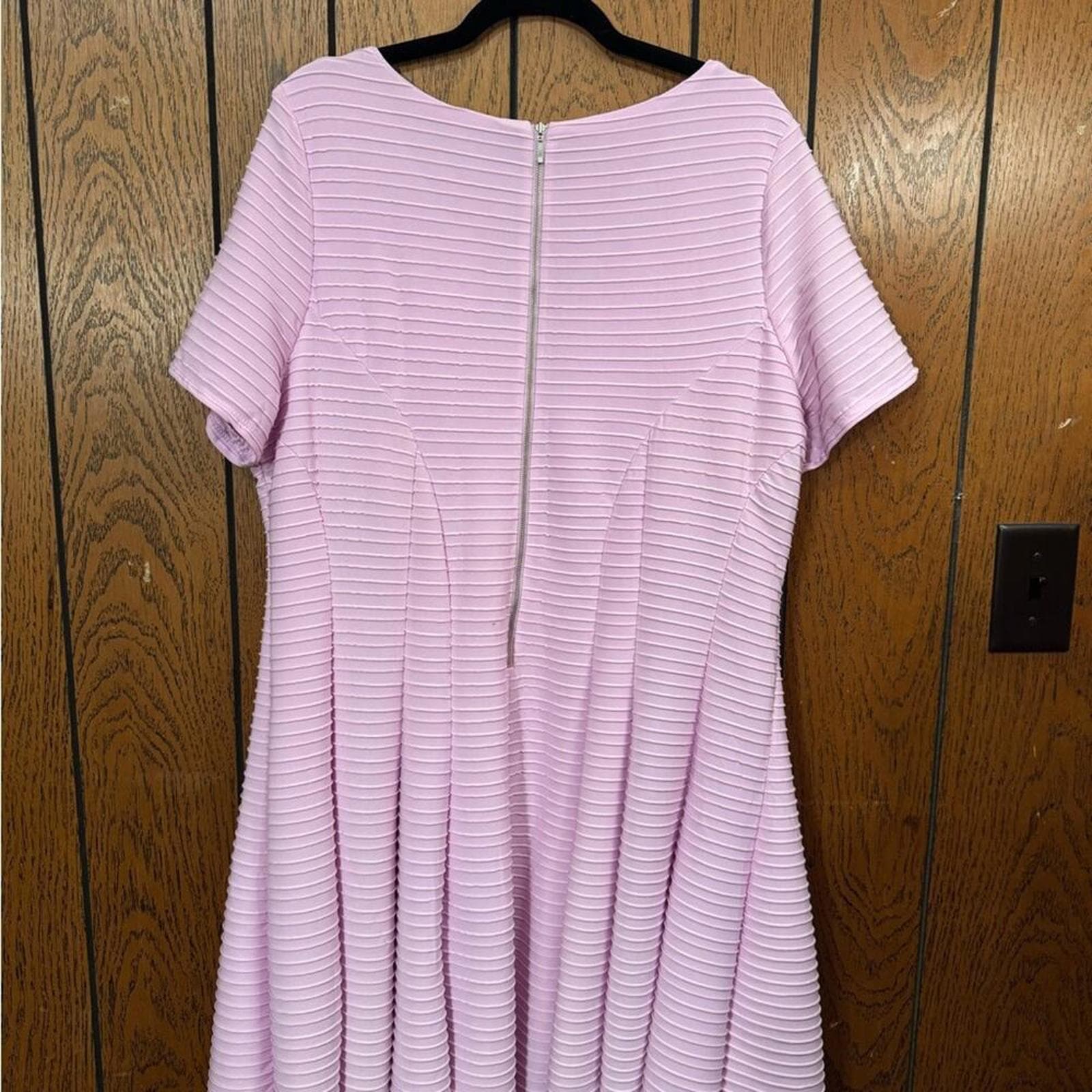 Lane Bryant Soft Pink Midi Dress - Thumbnail 4