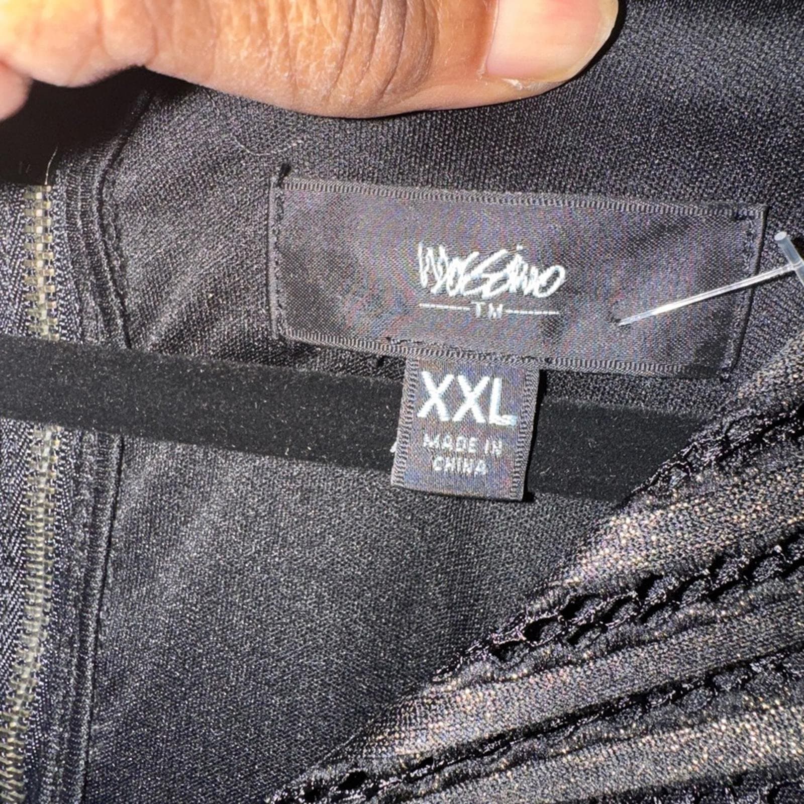 Chic Black and Gold Mini Dress - Thumbnail 3