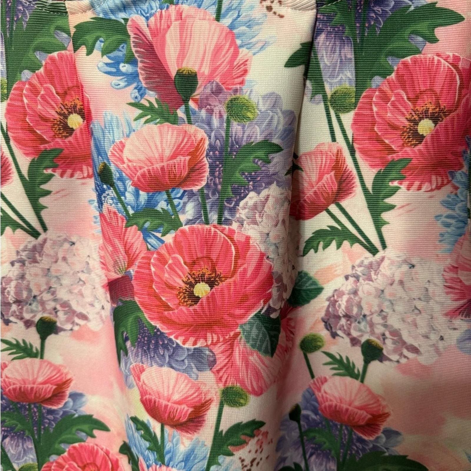 Fashion Nova Pink and Blue Elle Print Dress - Thumbnail 3