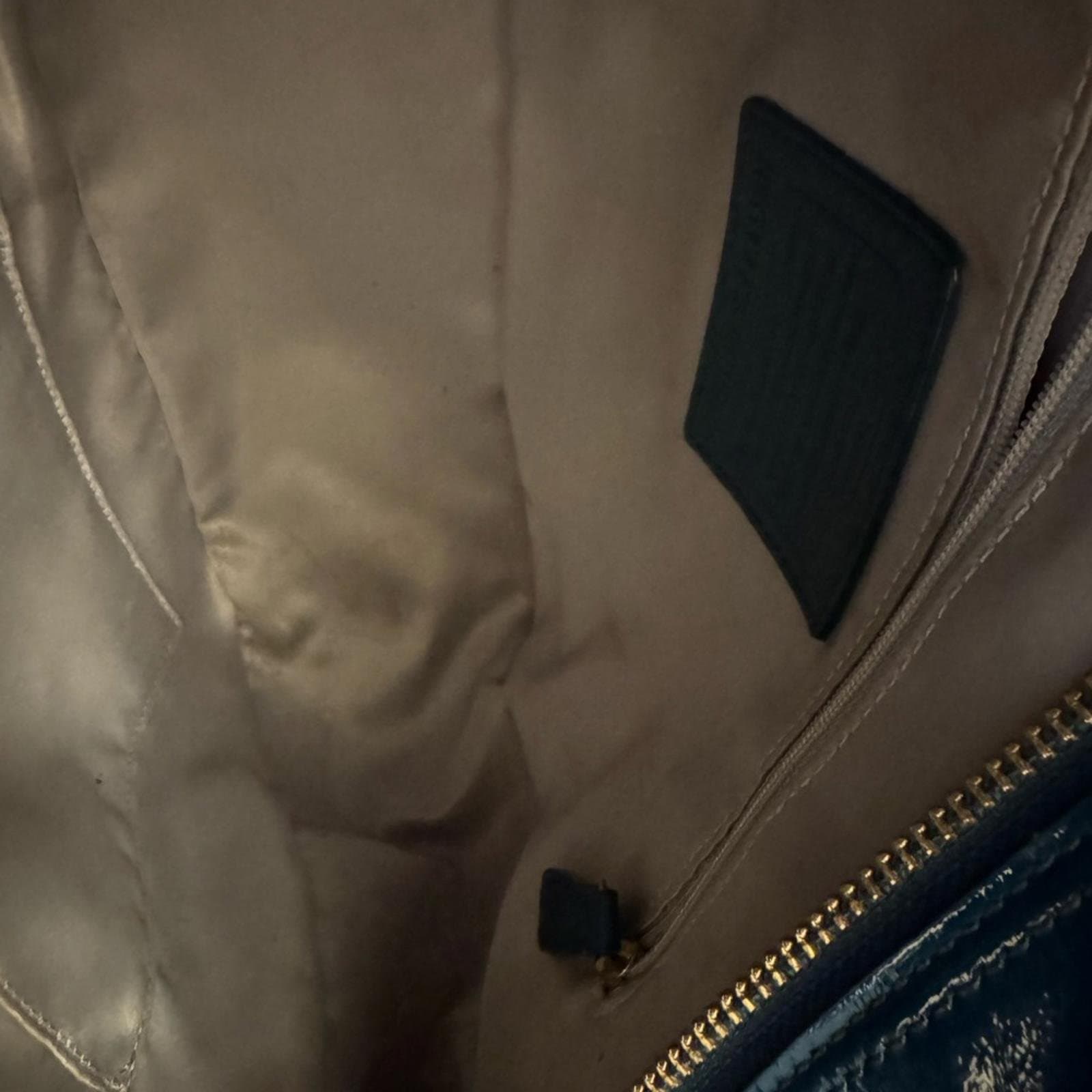 Coach Teal Embossed Leather Shoulder Bag - Thumbnail 9