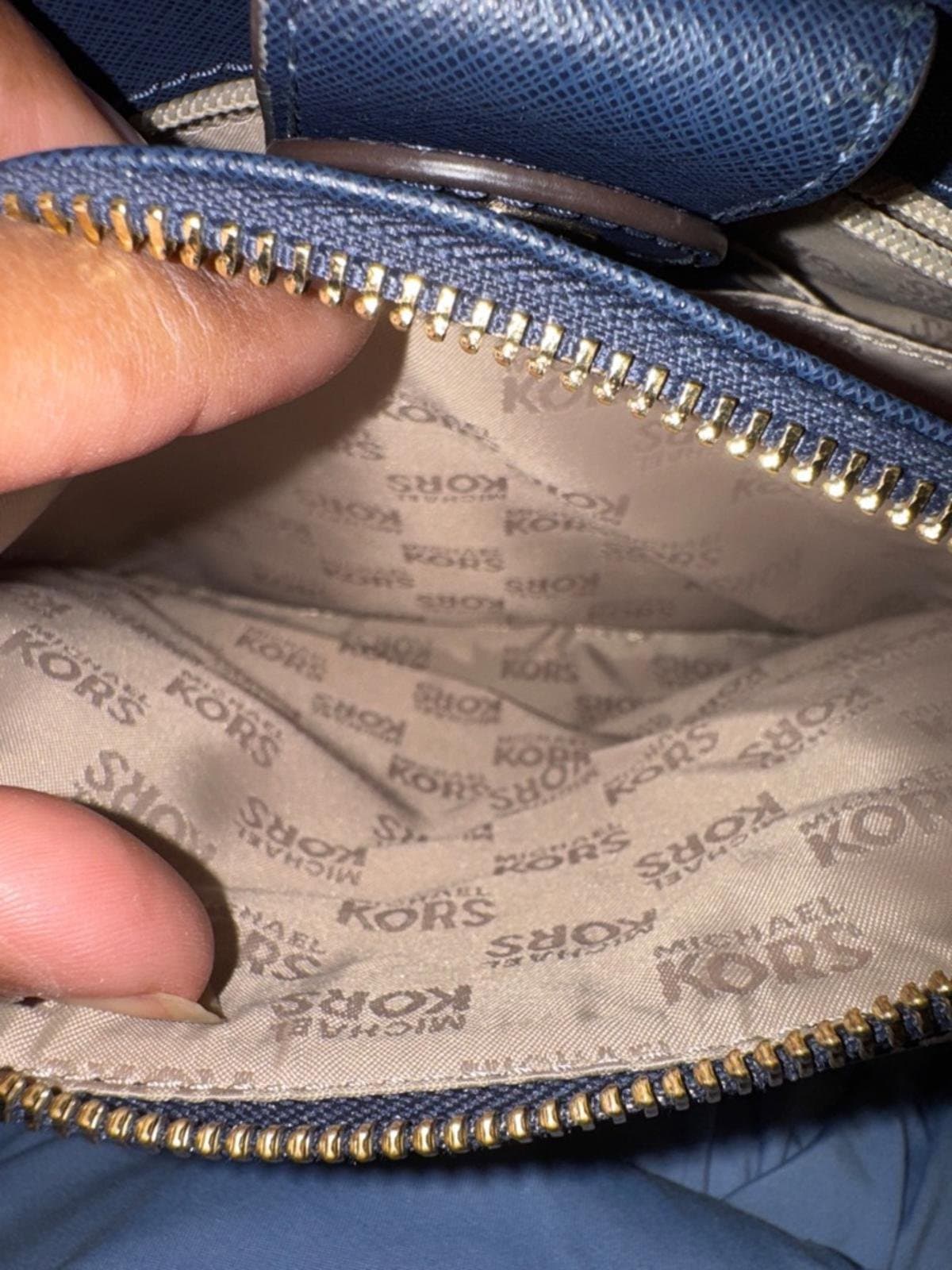 Michael Kors Black Mini Satchel with Gold Studs - Thumbnail 7