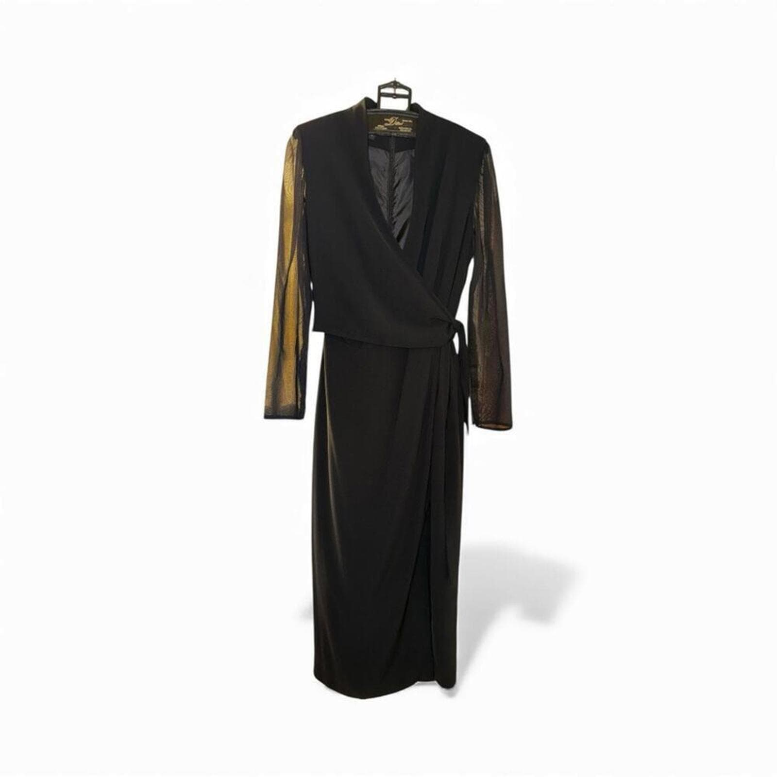 Jones New York Black Long Sleeve Dress - Thumbnail 2