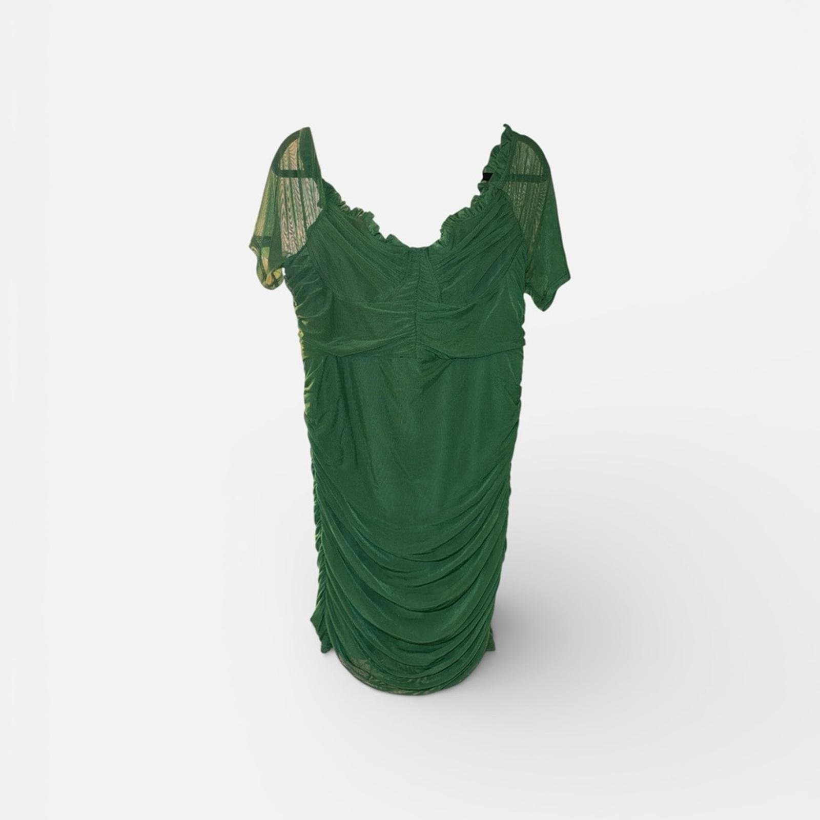 SHEIN Green Curve Dress - Thumbnail 2
