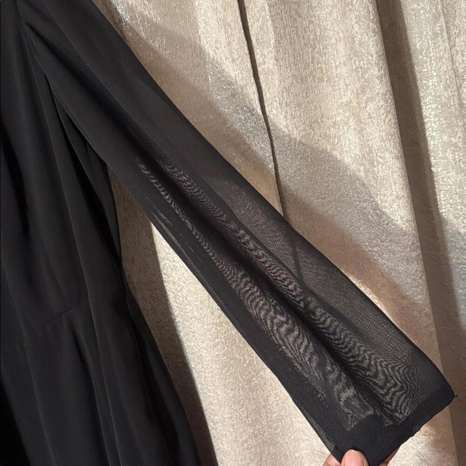 Jones New York Black Long Sleeve Dress - Thumbnail 5