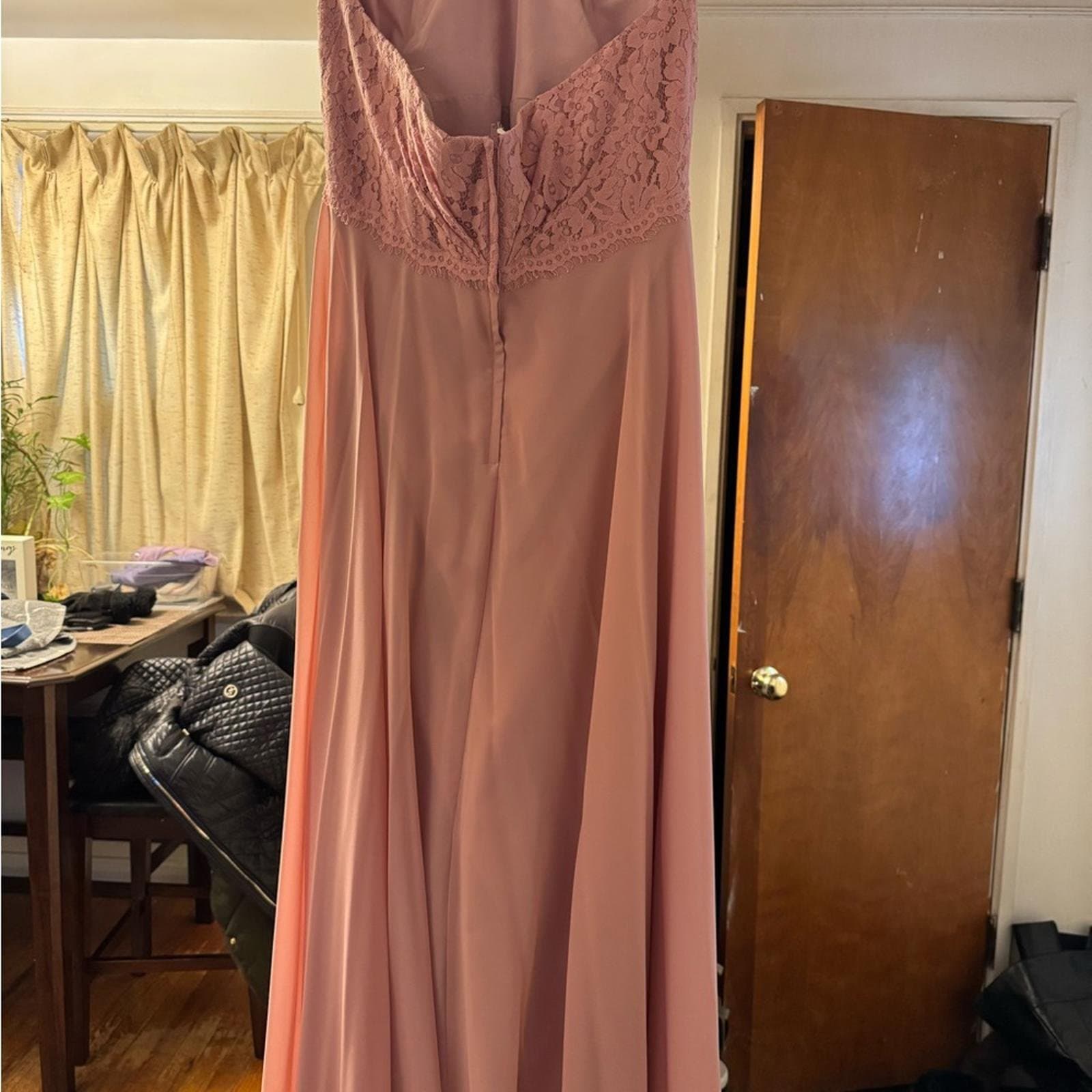Christina Wu Strapless Gown in Soft Pink - Thumbnail 3