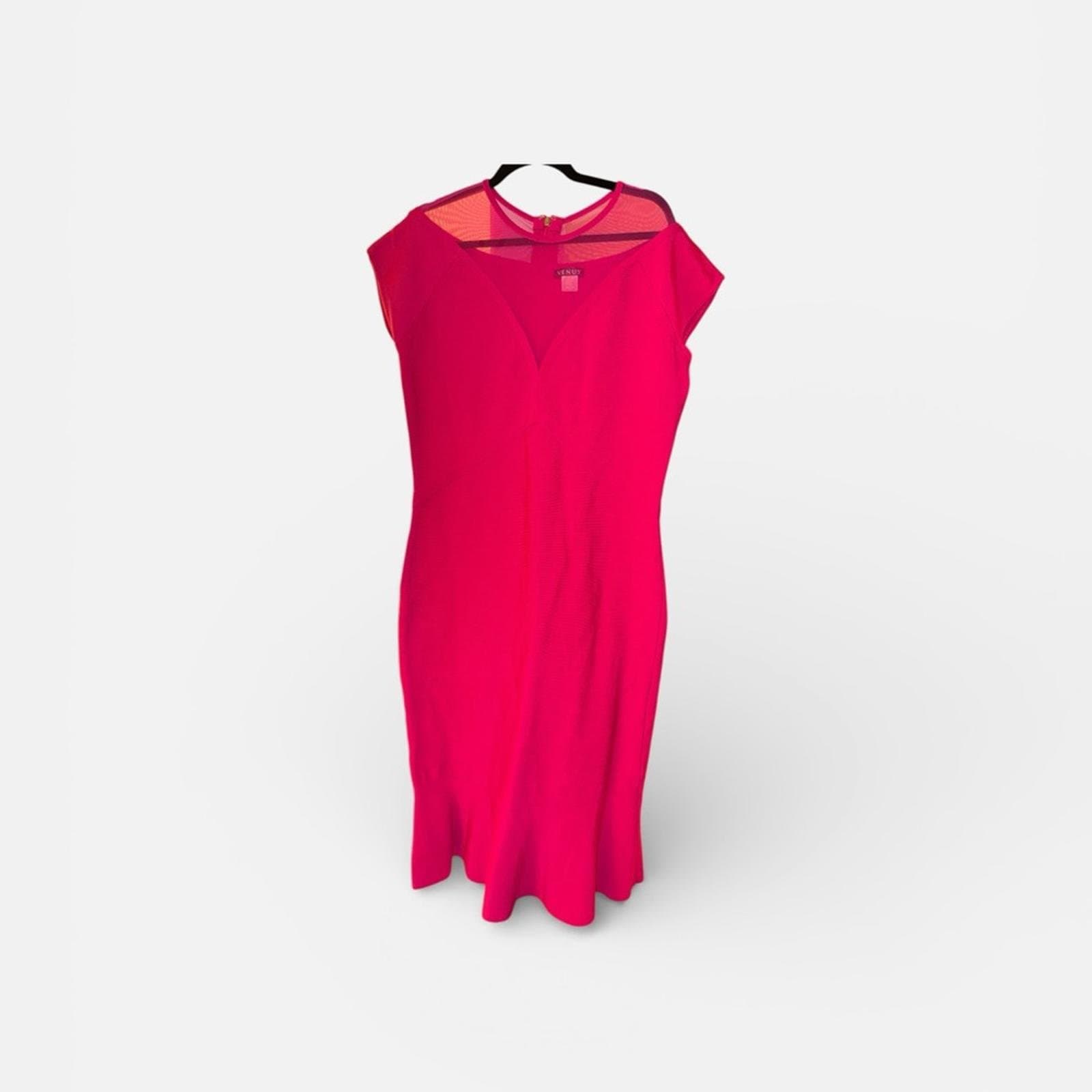 VENUS Fuchsia Midi Dress - Thumbnail 2