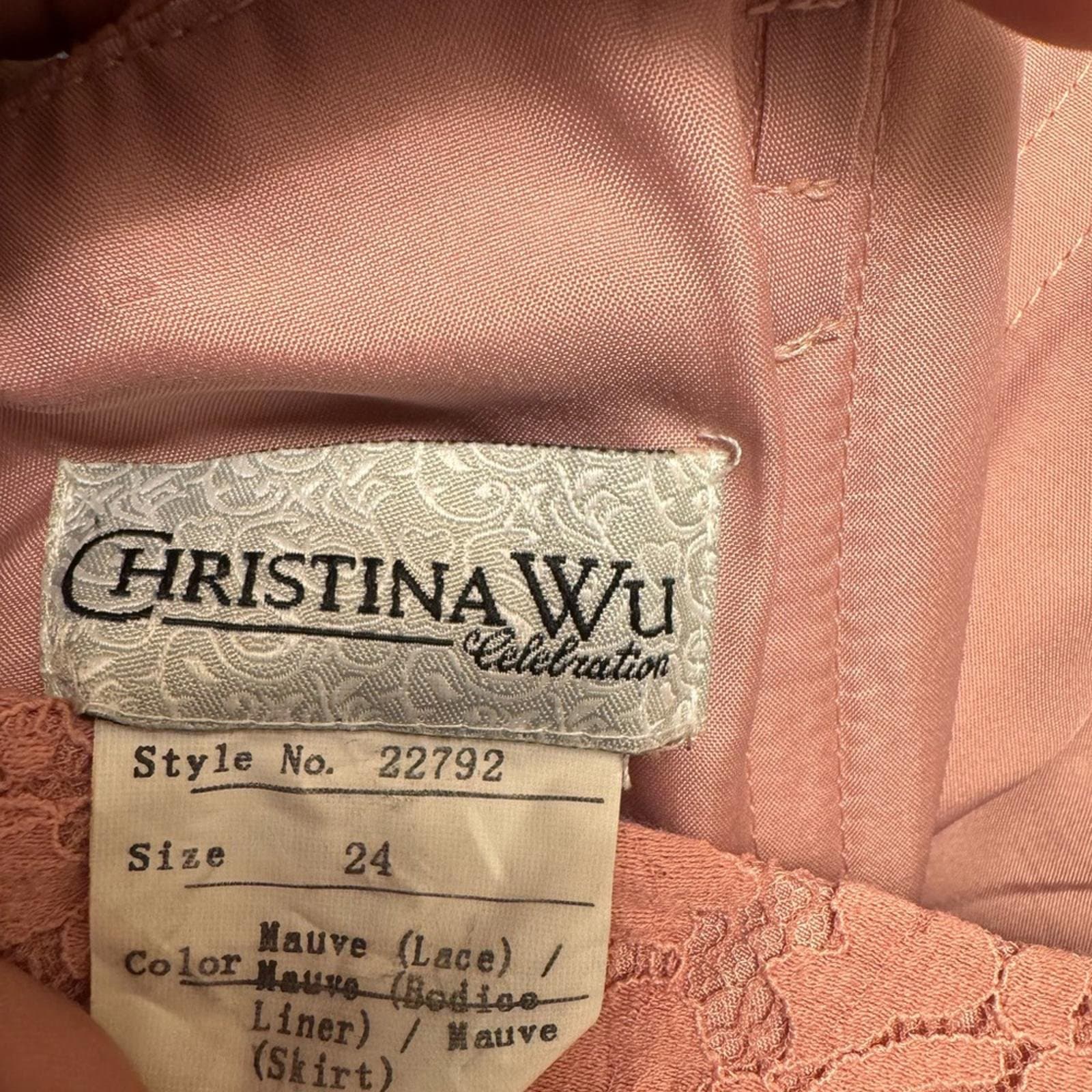 Christina Wu Strapless Gown in Soft Pink - Thumbnail 4