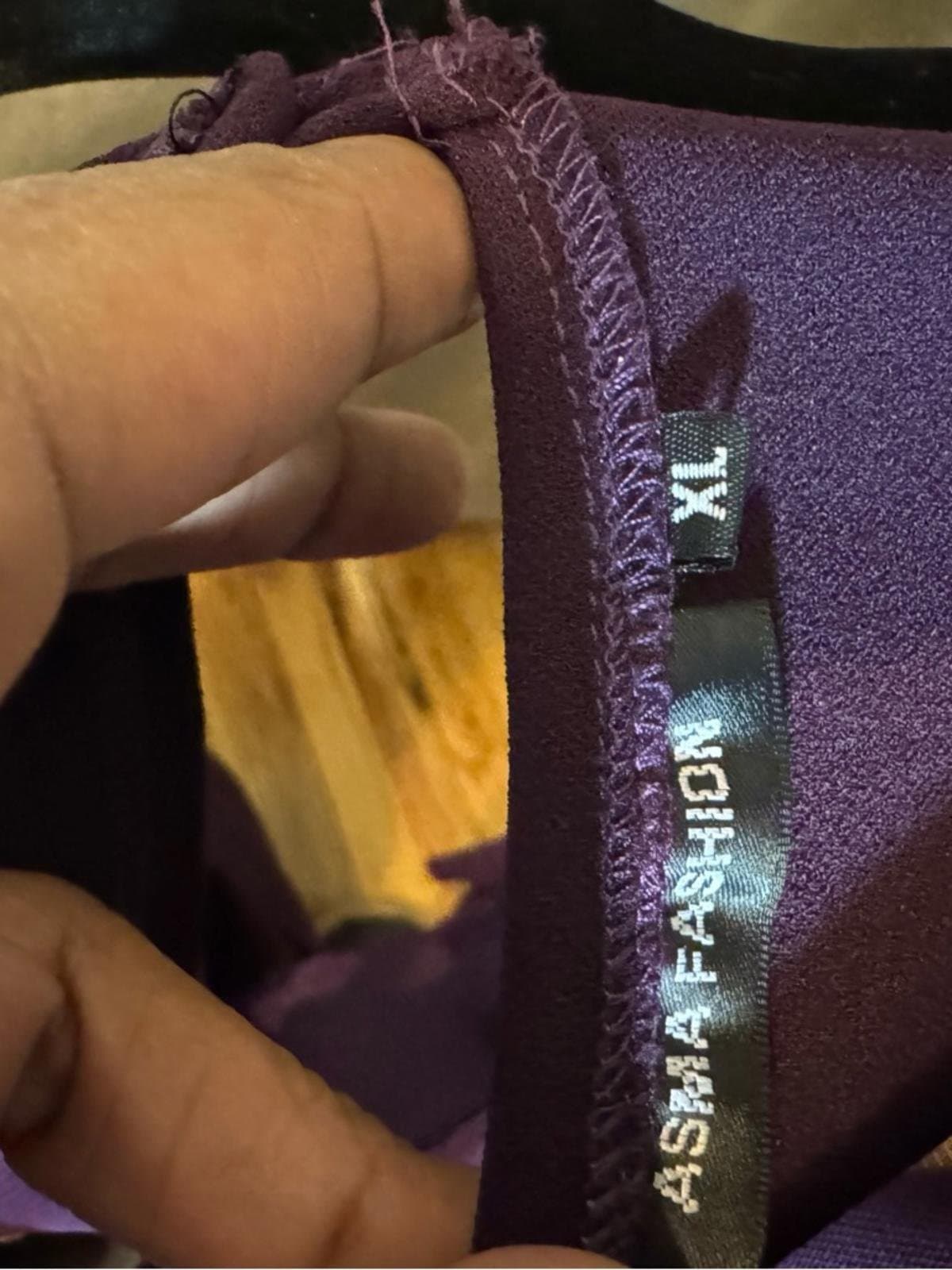 Elegant Plum Mesh-Panel Maxi Dress - Thumbnail 8