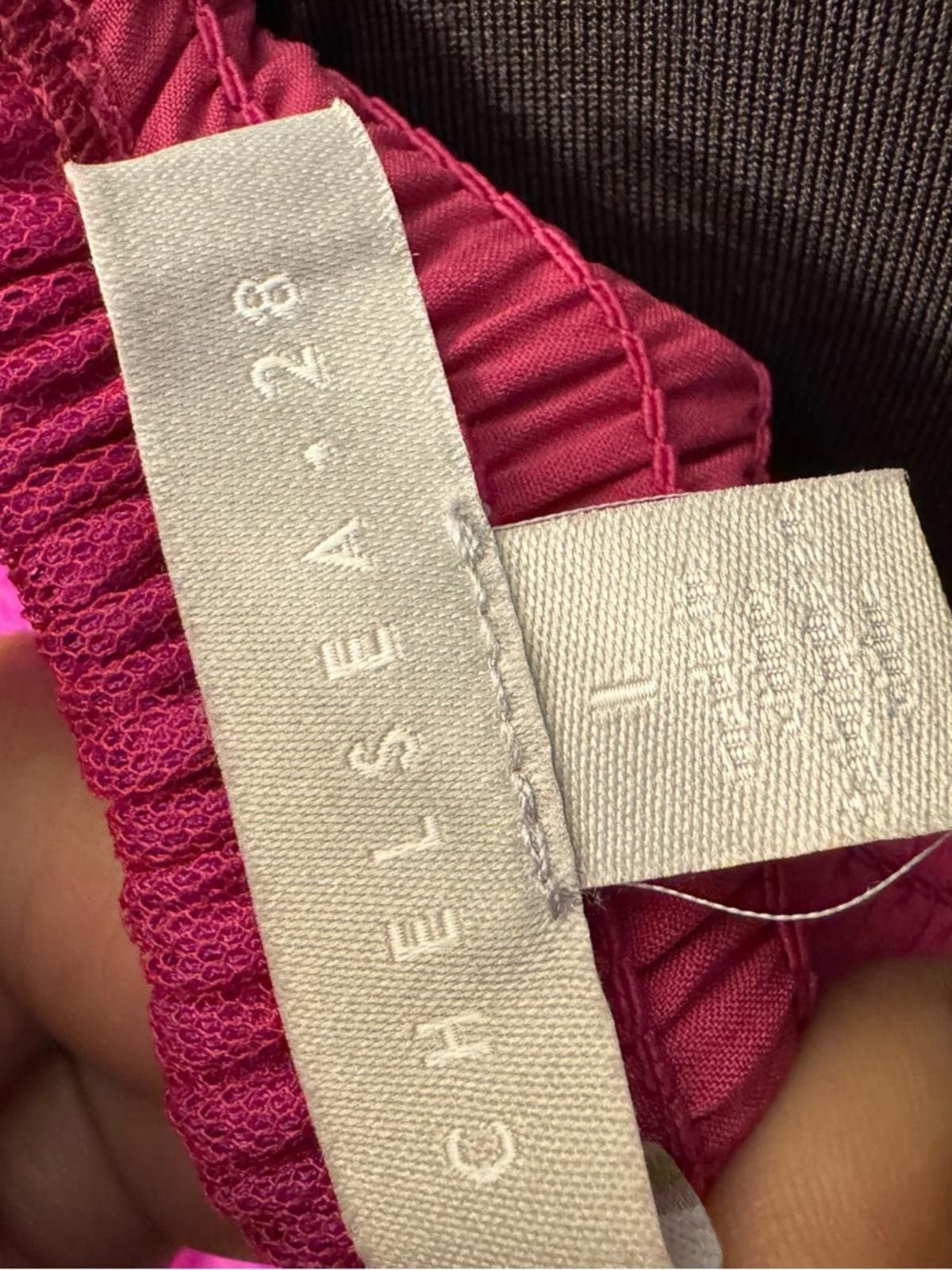 Chelsea28 Strapless Fuchsia-Purple Pleated Midi Dress - Thumbnail 6