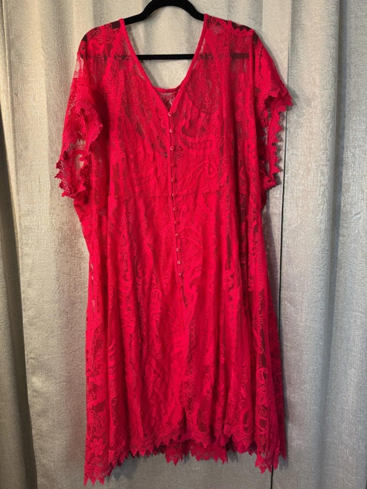 torrid Red Lace Midi Dress - Thumbnail 2