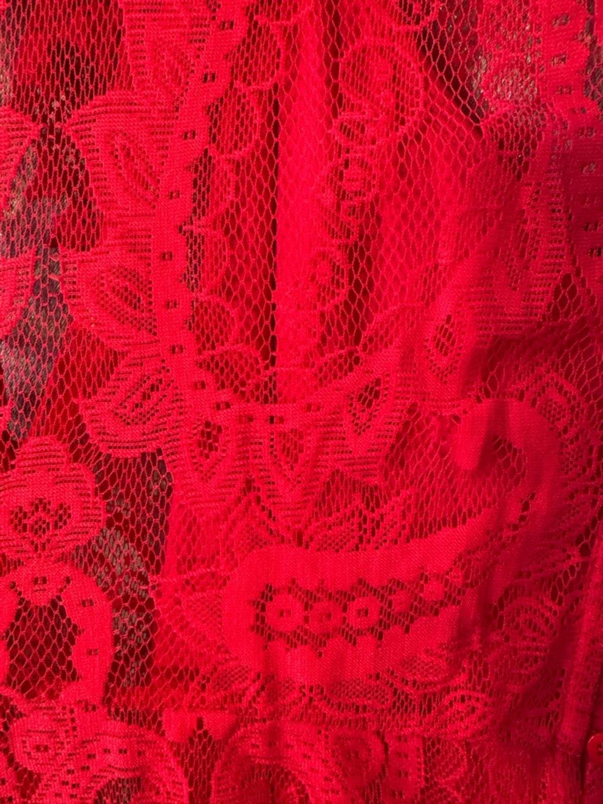 torrid Red Lace Midi Dress - Thumbnail 6